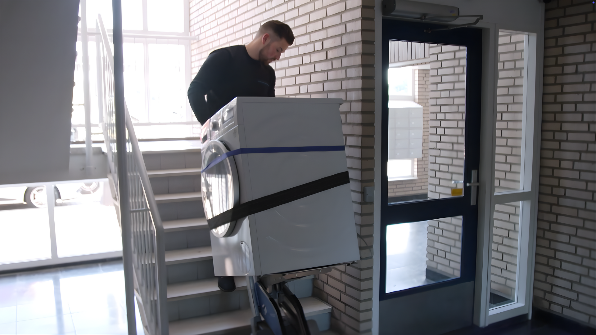 Levering met trappen