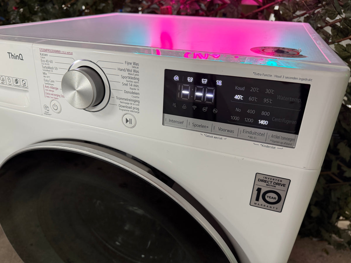 LG ThinQ 9kg WiFi Steam Wasmachine