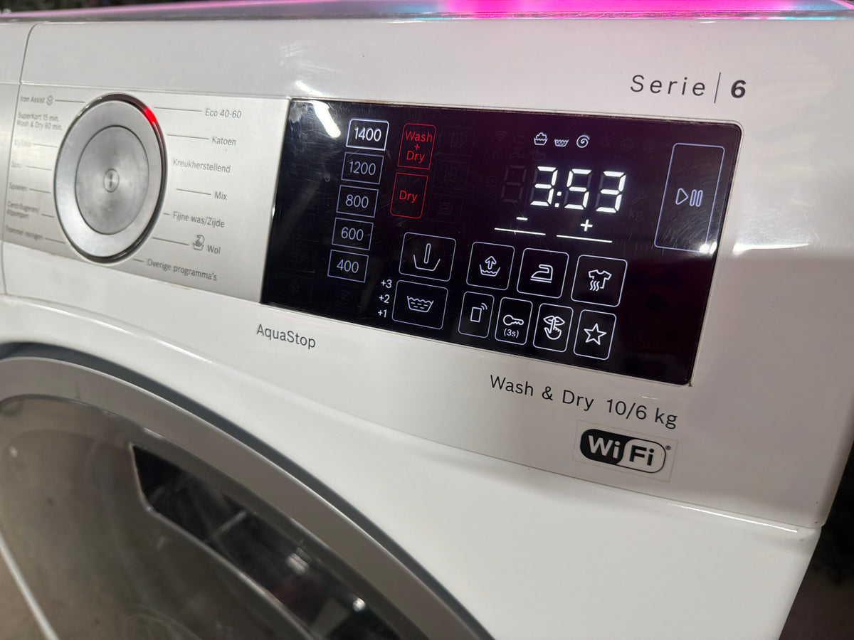 Bosch Serie 6 Wash&Dry 10/6kg WiFi Was & Droog Combinatie