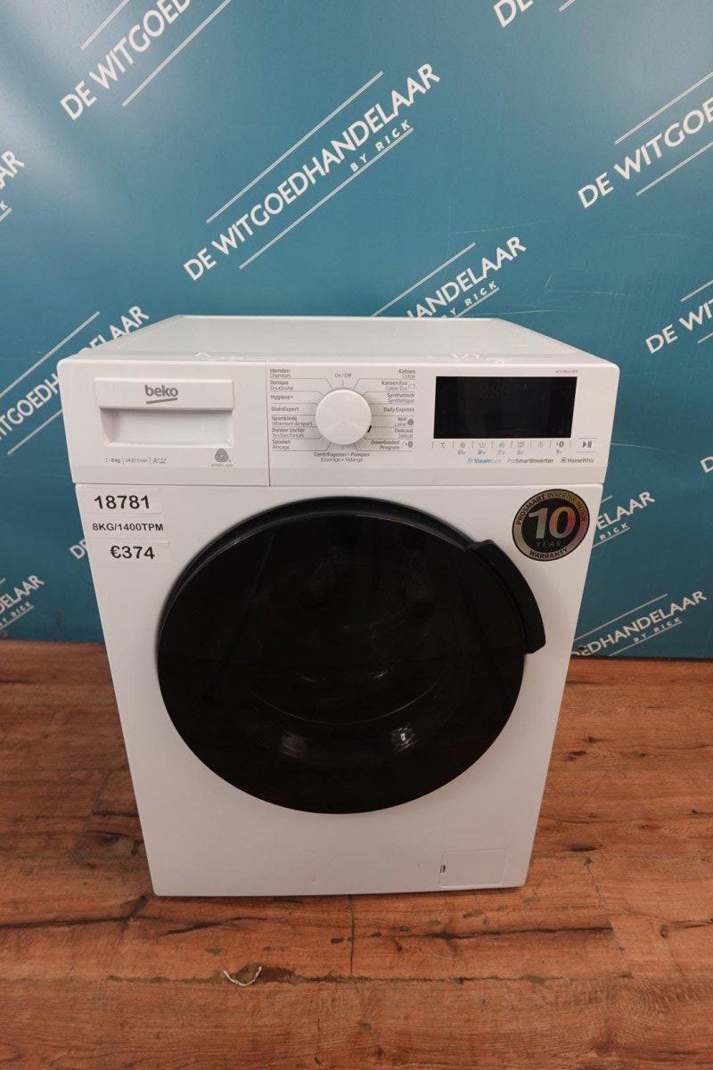 Wasmachine 8 kg 1400 toeren BEKO SteamCure ProSmartInverter HomeWhiz