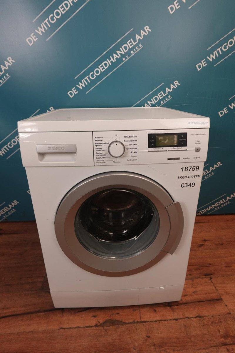 Wasmachine 8 kg 1400 toeren Siemens S16.74