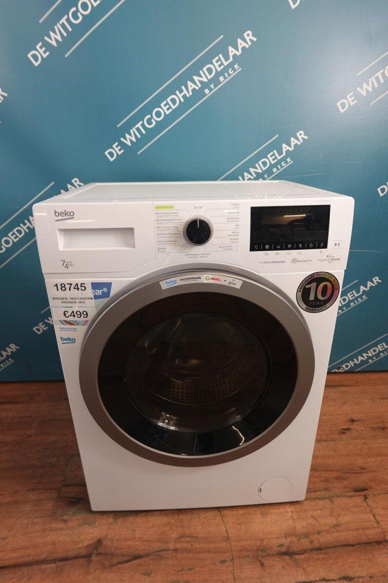 Was- droogcombinatie Beko 7/4 kg 1400 toeren