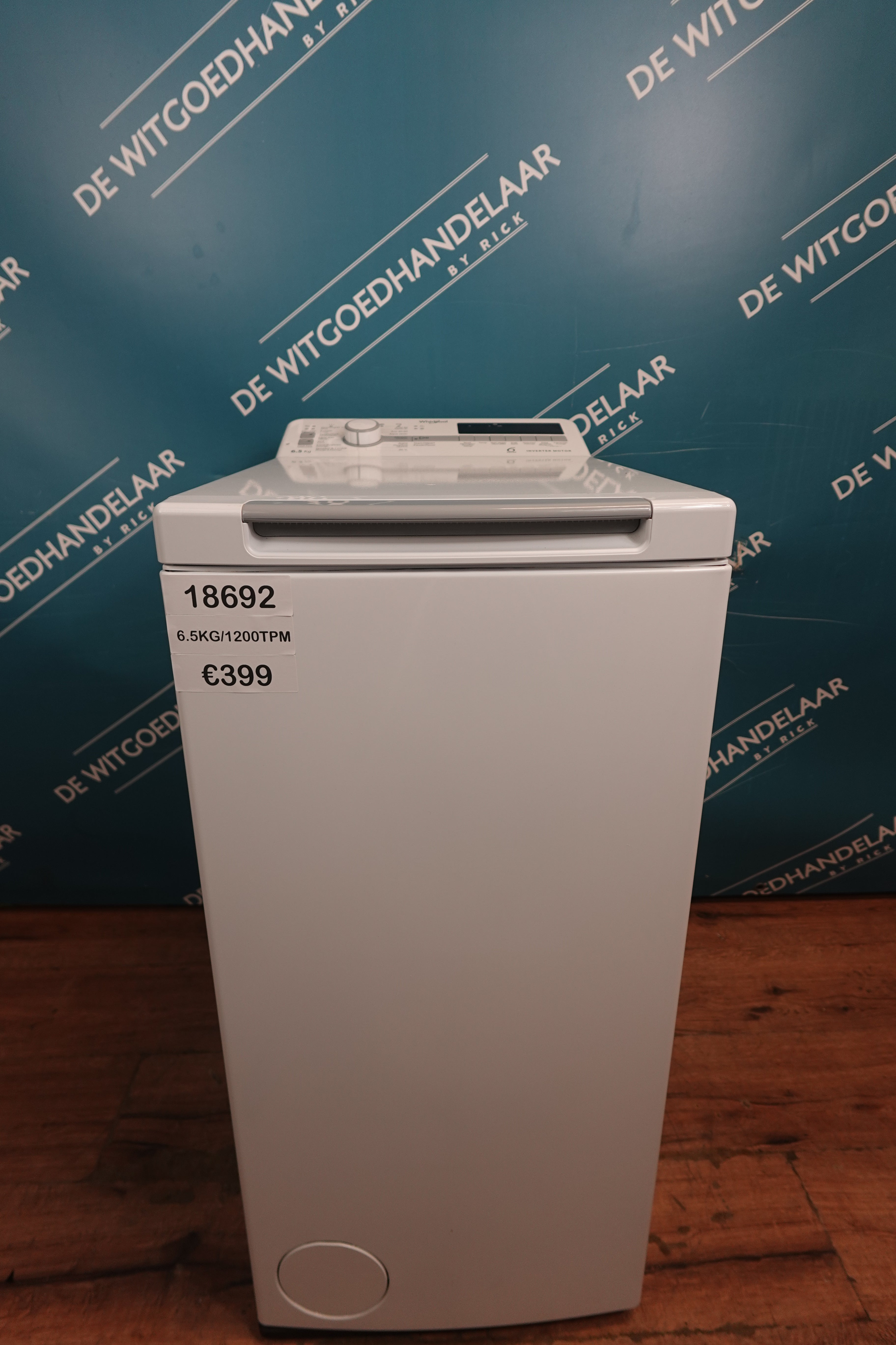 Wasmachine Whirlpool 6,5 kg 1200 toeren