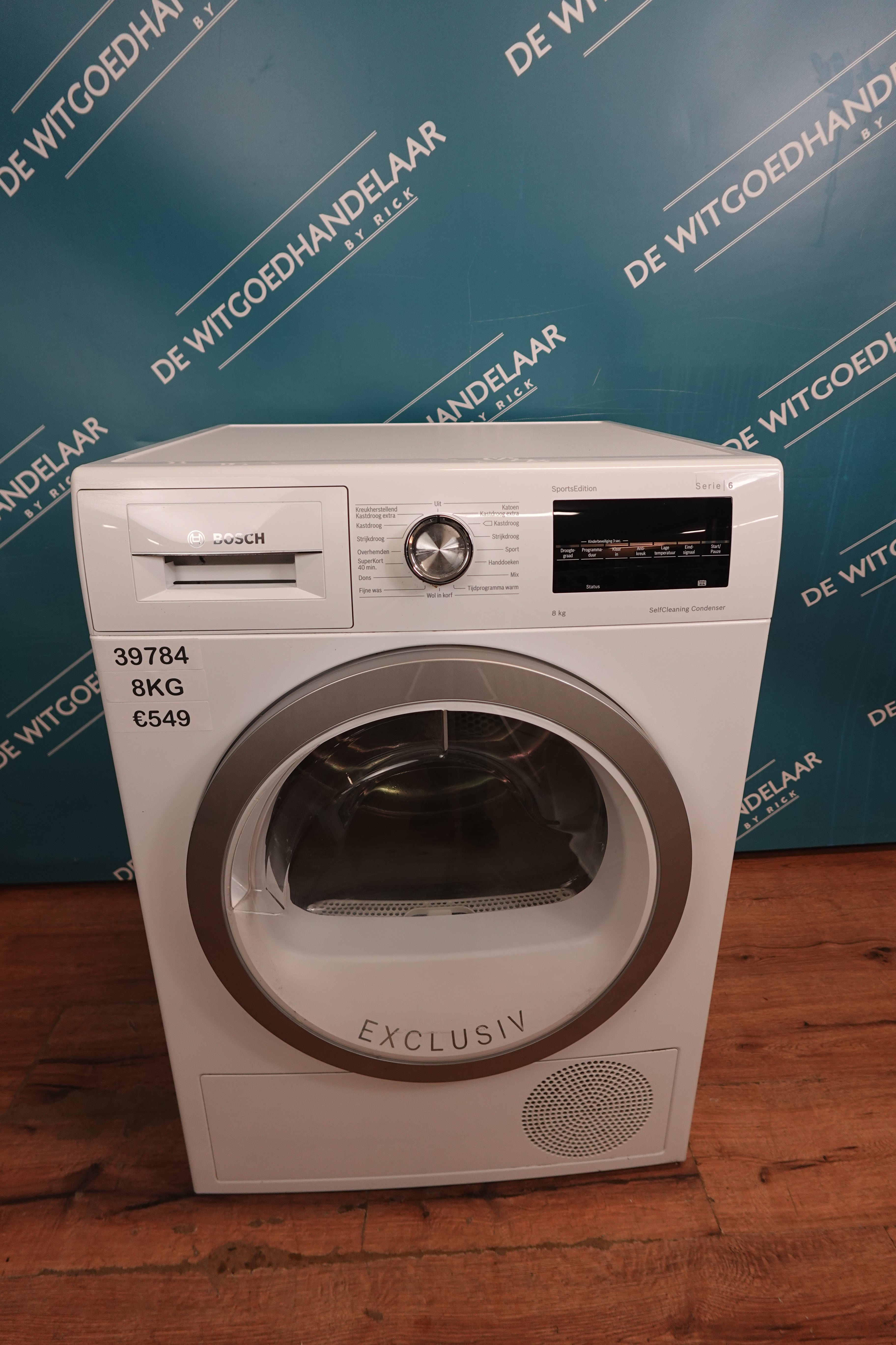 Warmtepompdroger Bosch serie 6 8kg