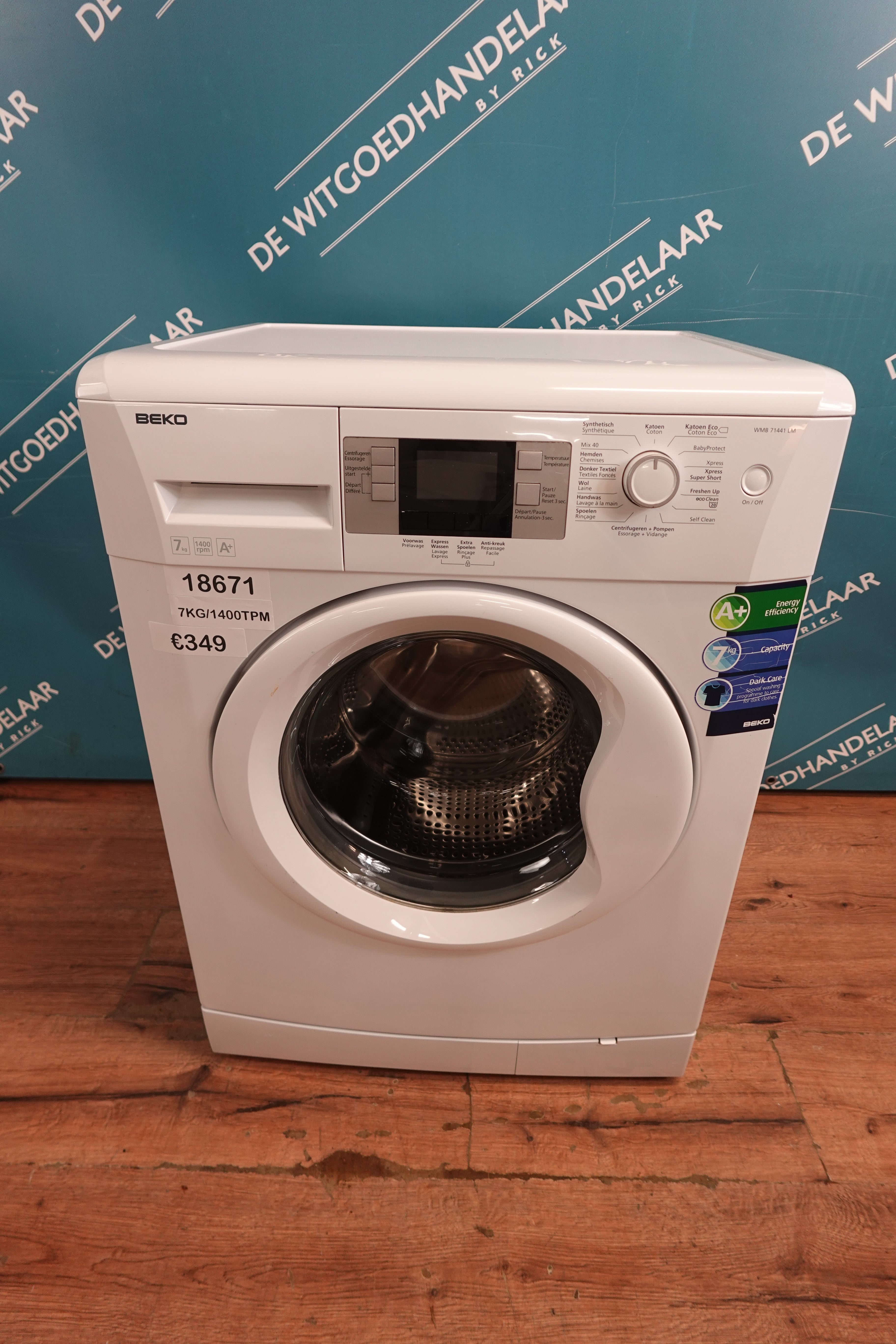 Wasmachine Beko 7 kg 1400 toeren