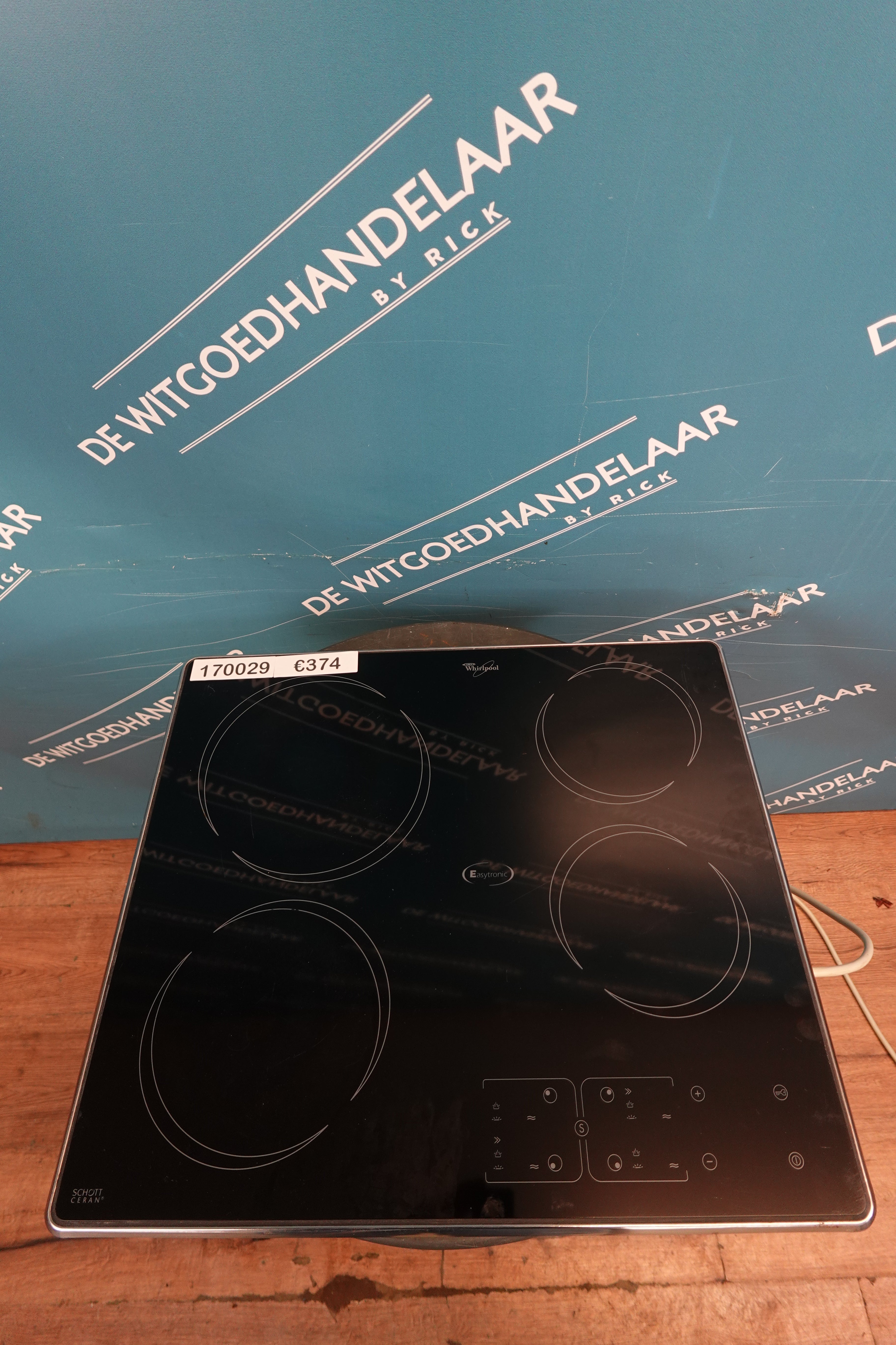 Keramische inbouw kookplaat Whirlpool 220v stekker