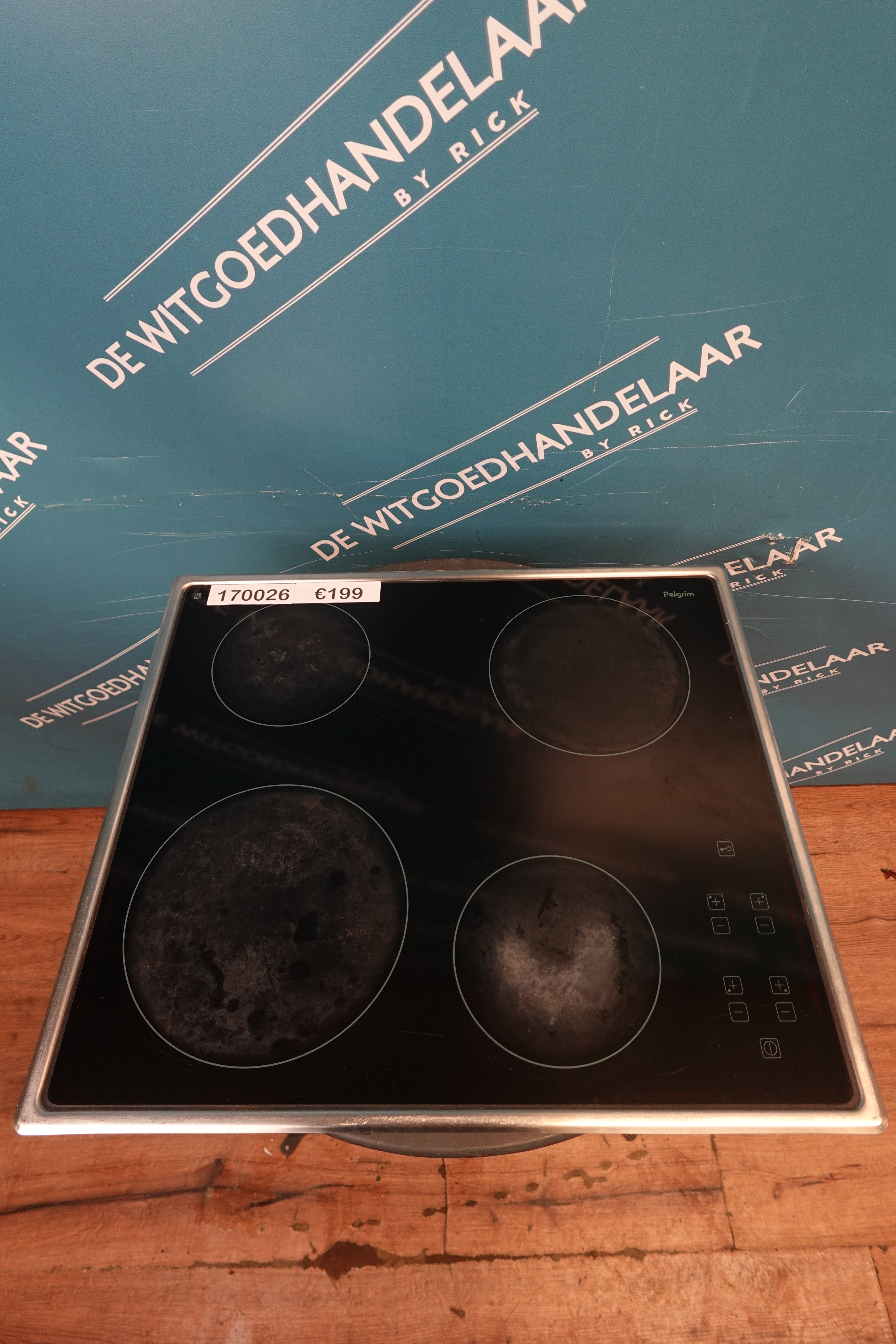 Keramische inbouw kookplaat Pelgrim