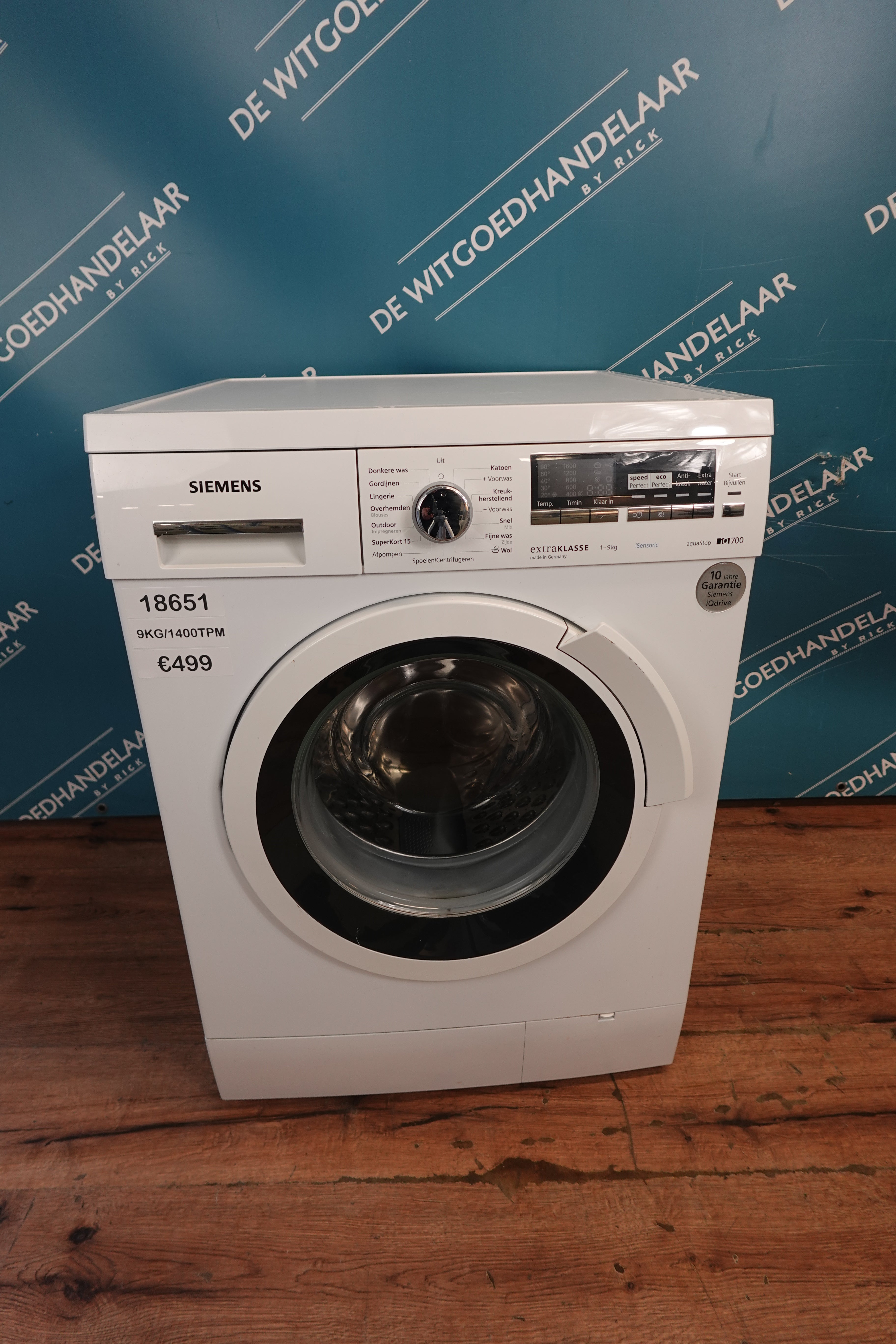 Wasmachine Siemens 9 kg 1400 toeren