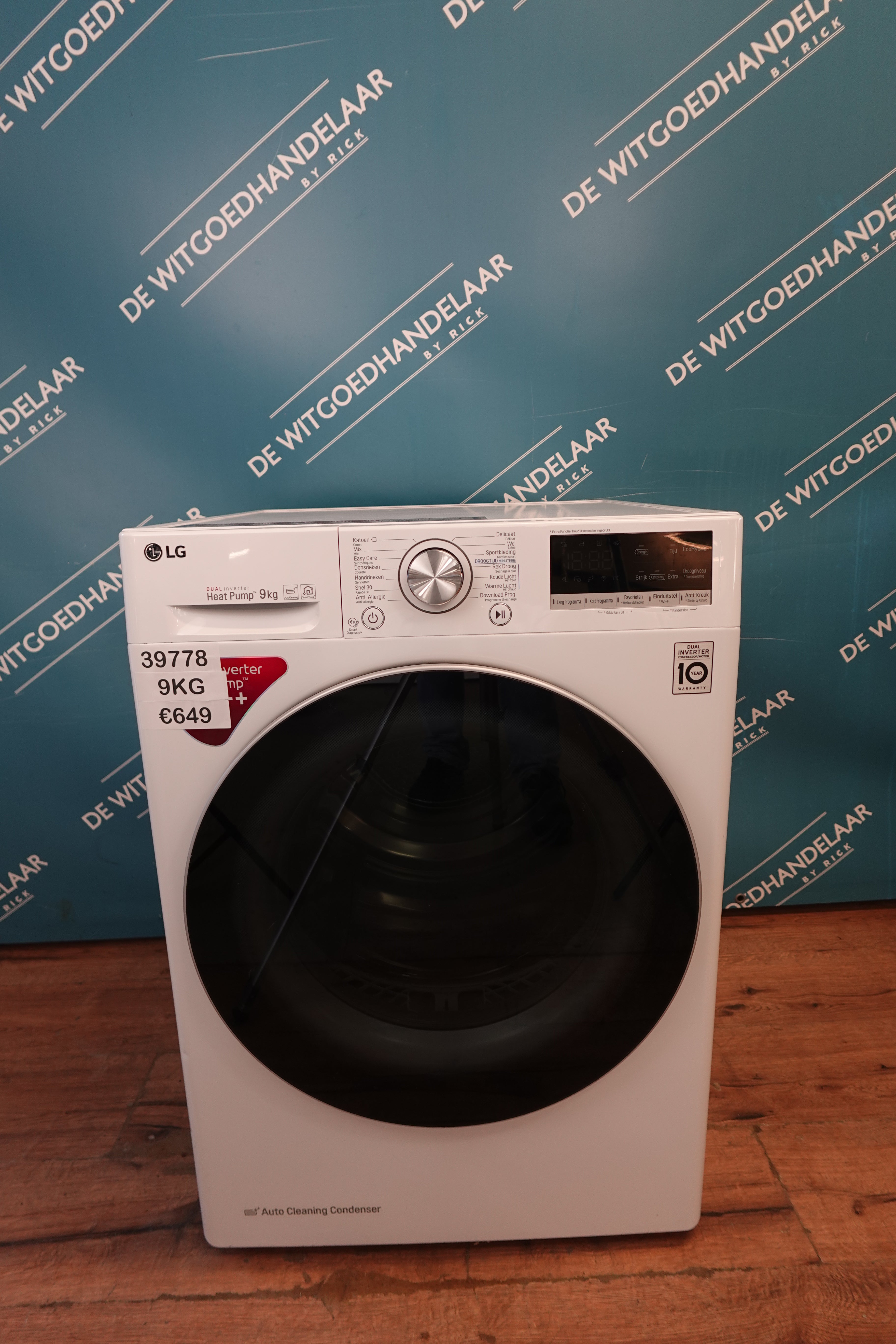 Warmtepompdroger LG 9 kg