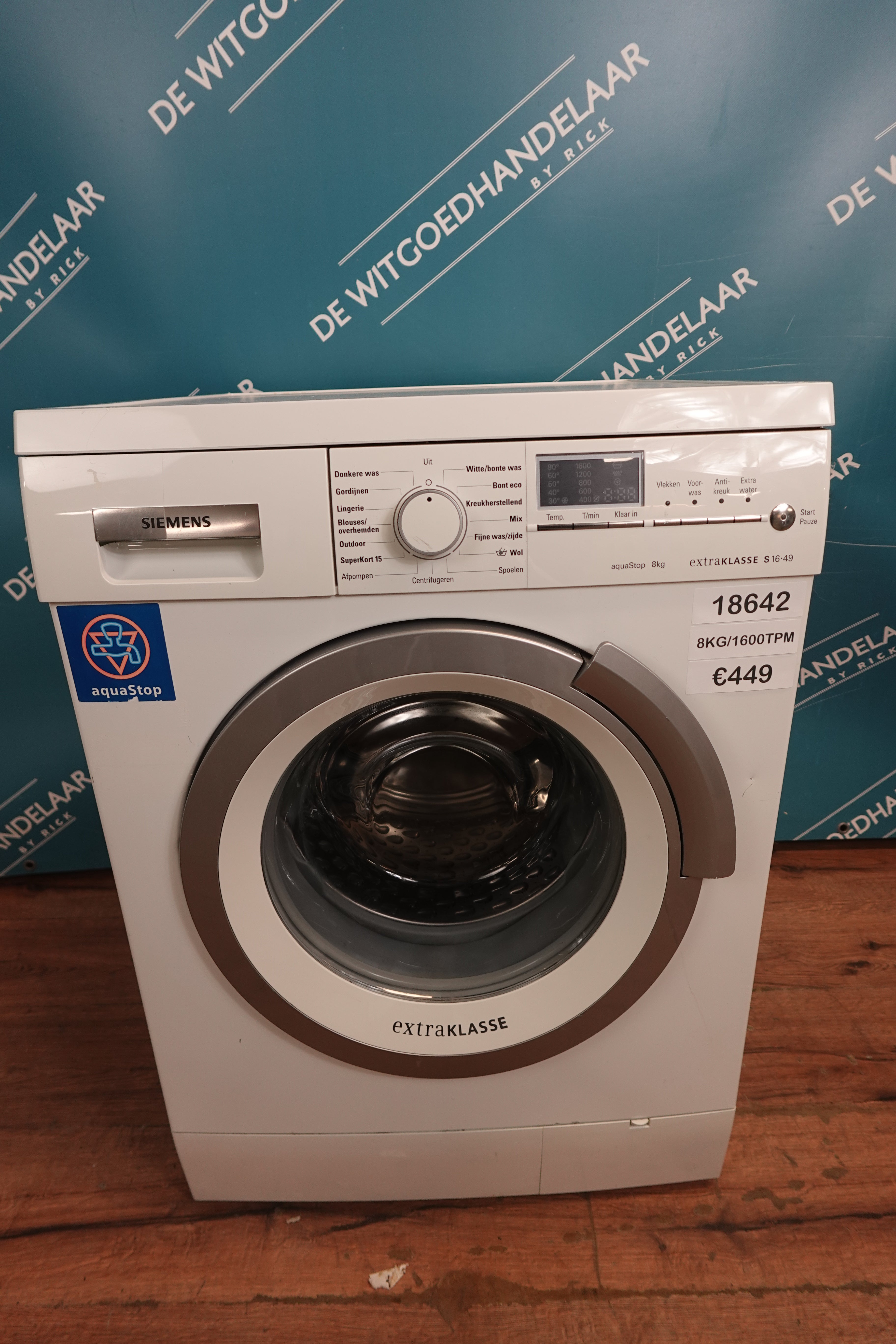 Wasmachine Siemens 8 kg 1600 toeren