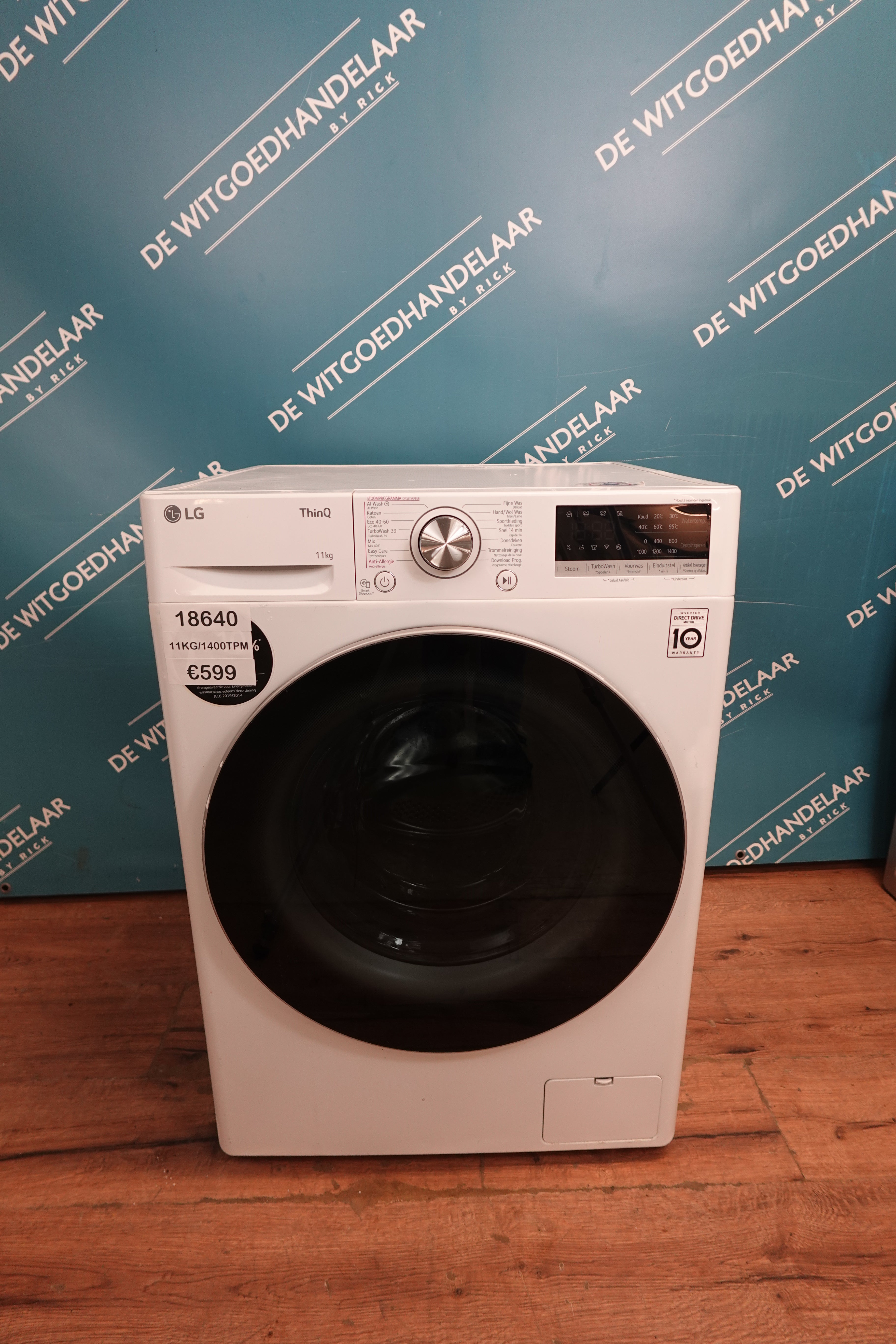 Wasmachine LG 11 kg 1400 toeren