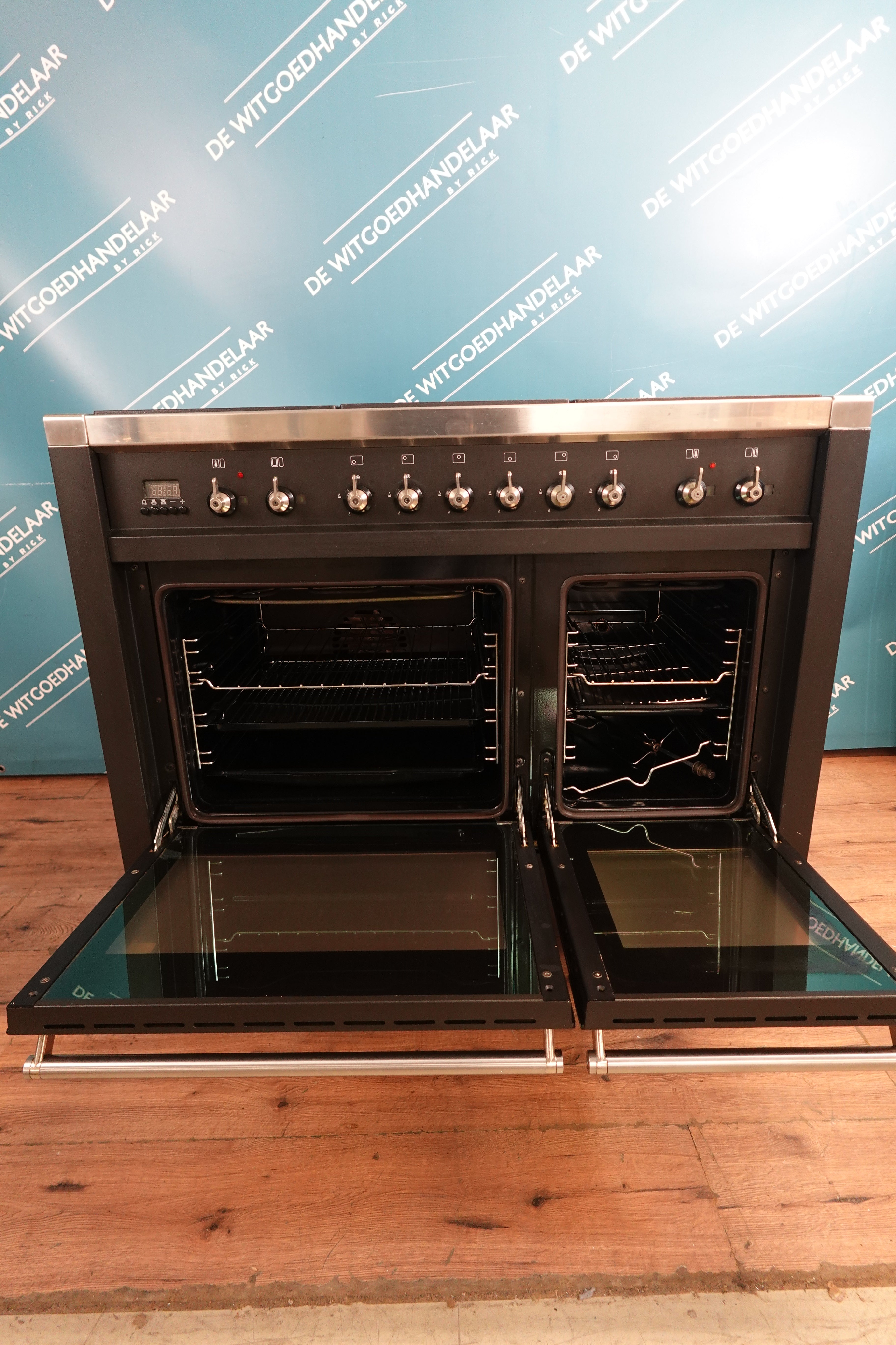 Gasfornuis met elektrische heteluchtoven Smeg