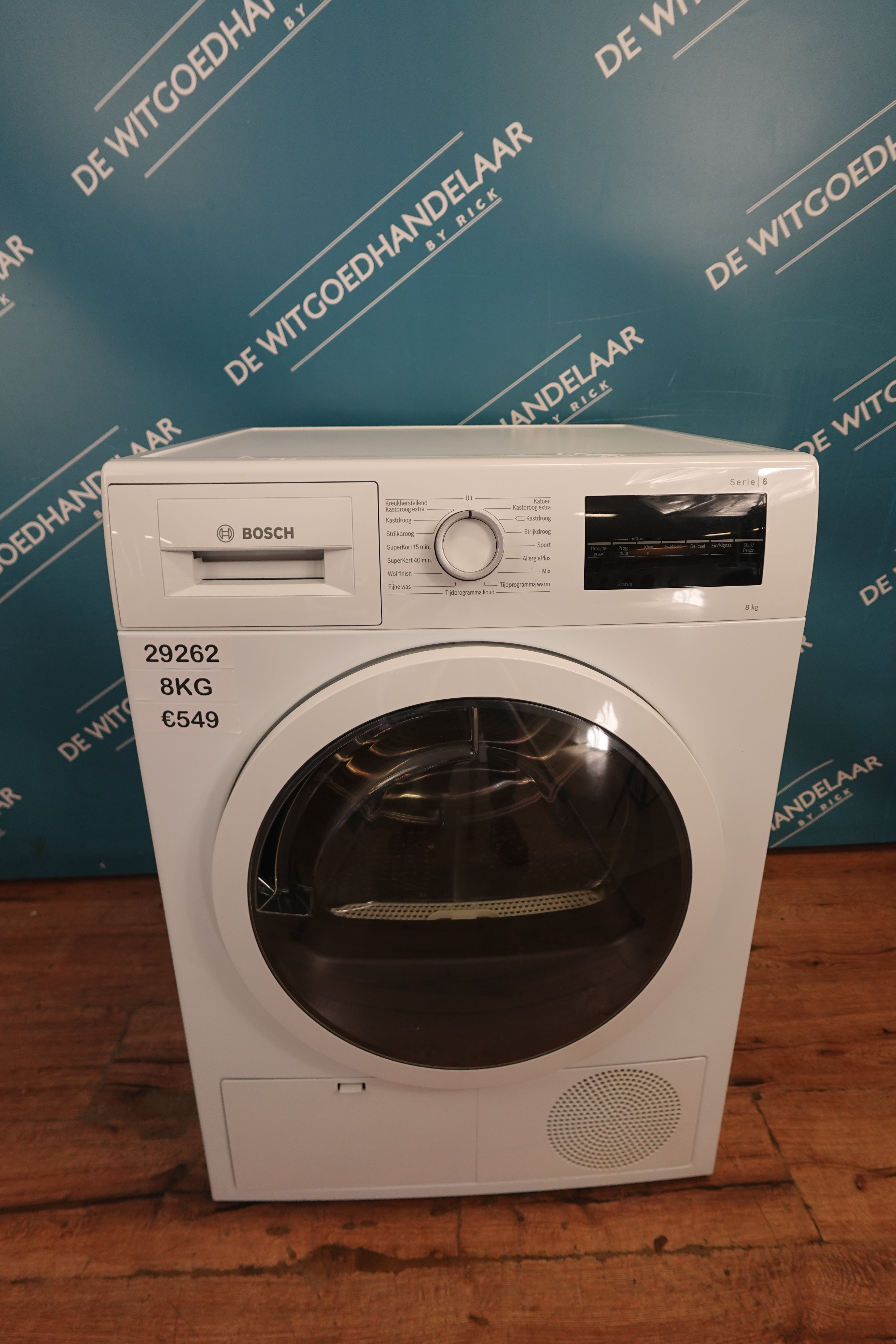 Condensdroger Bosch Serie 6 8 kg