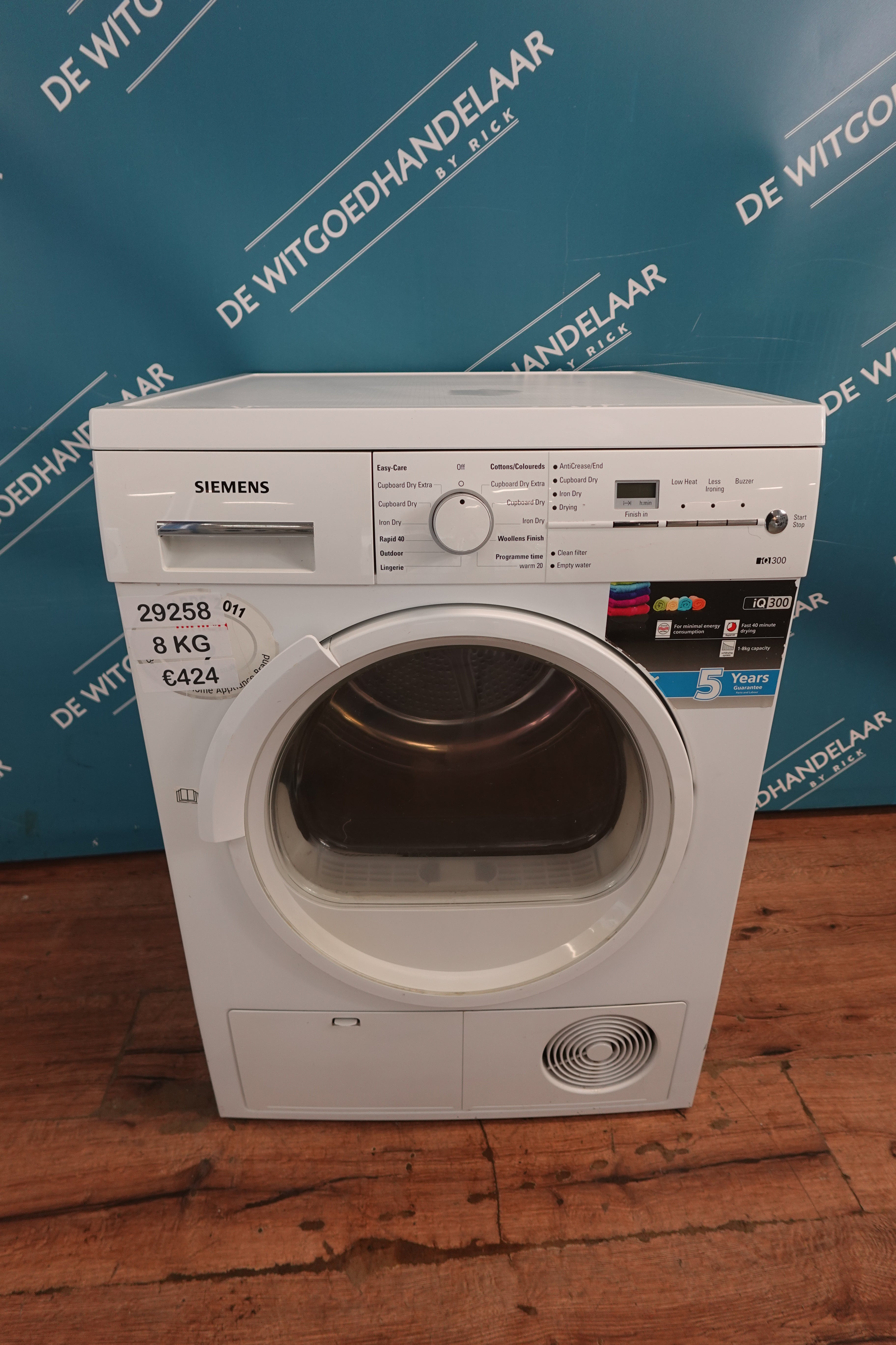 Condensdroger Siemens iQ300 8 kg
