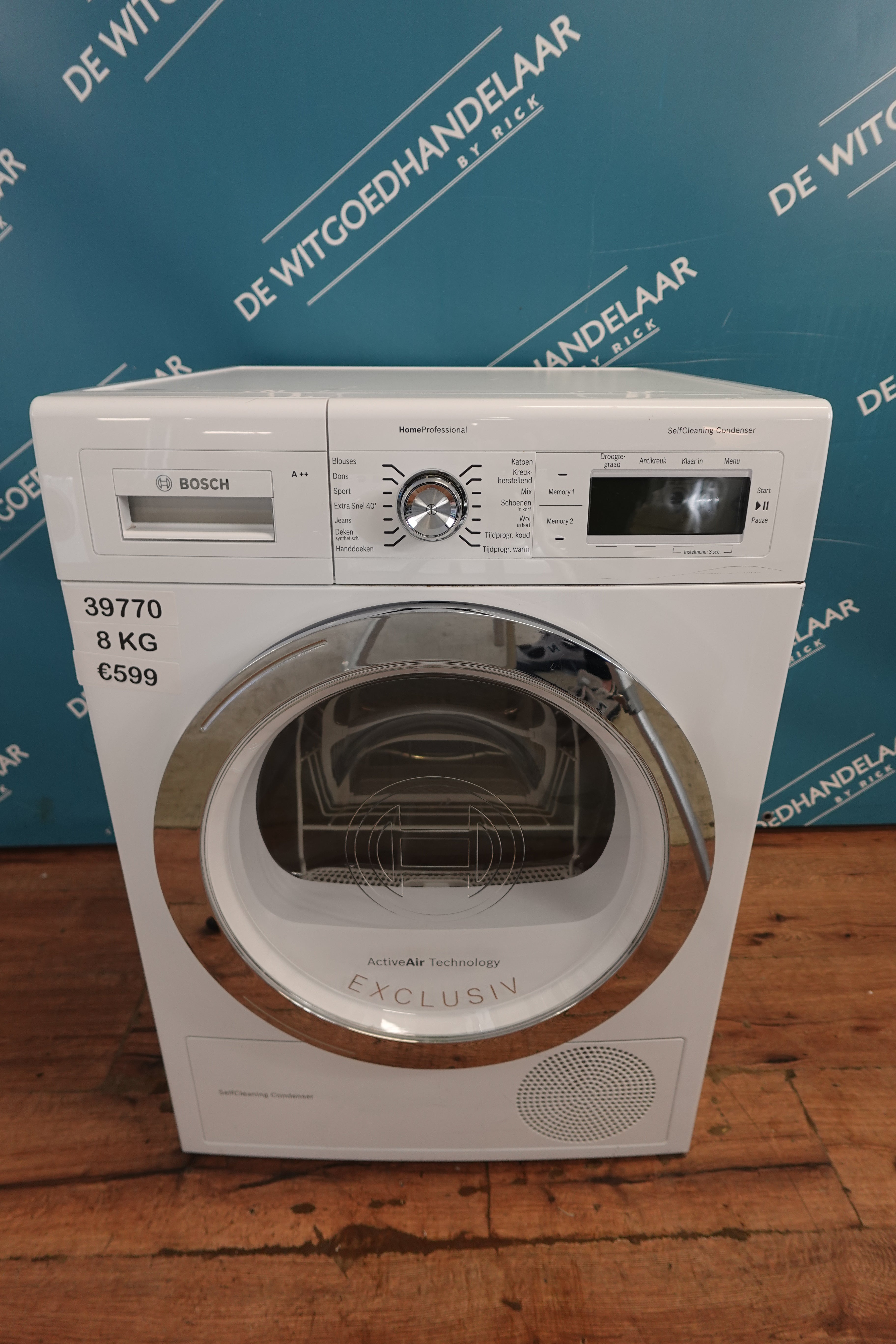 Warmtepompdroger Bosch Home Professional 8 kg