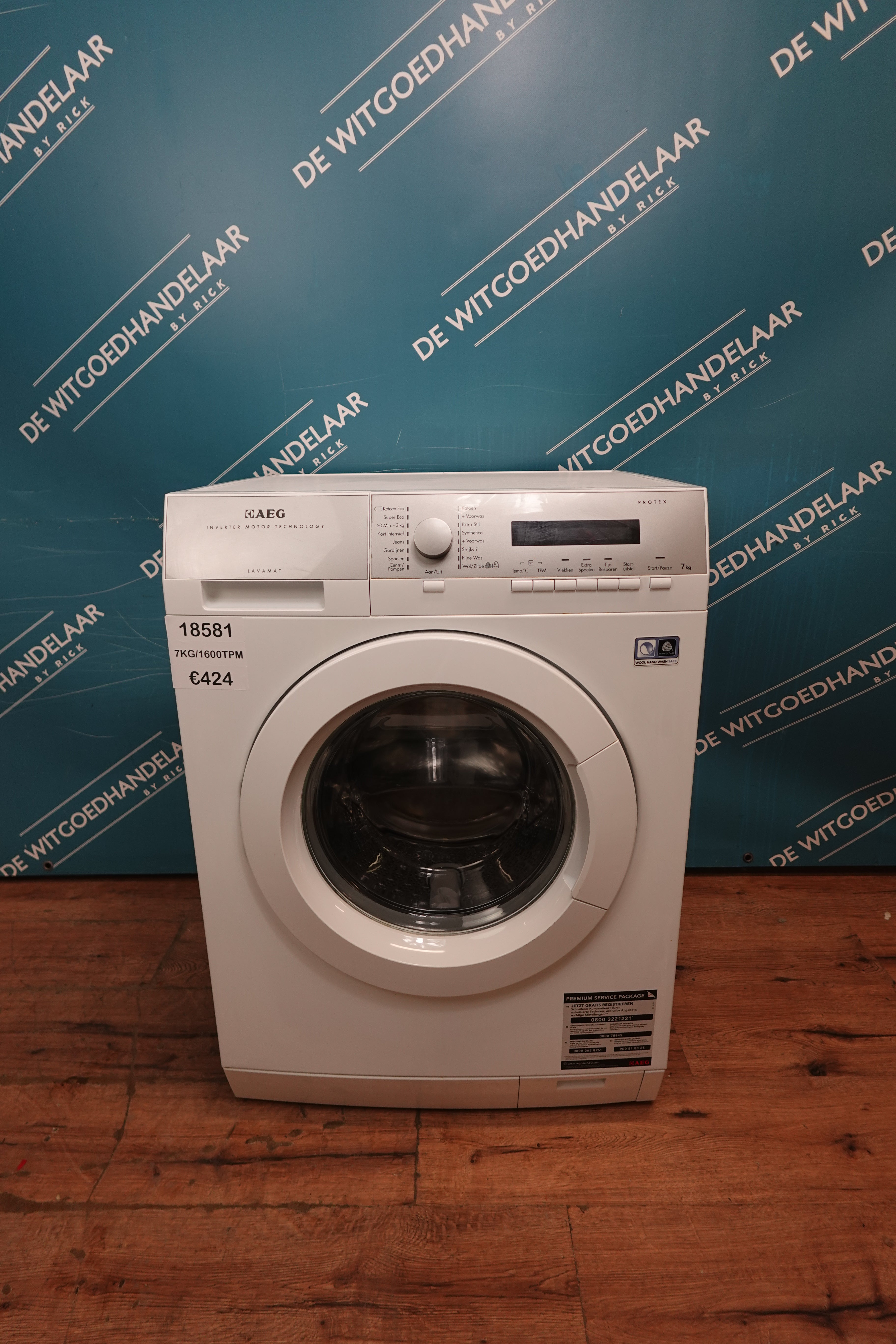 Wasmachine AEG 7 kg 1600 toeren