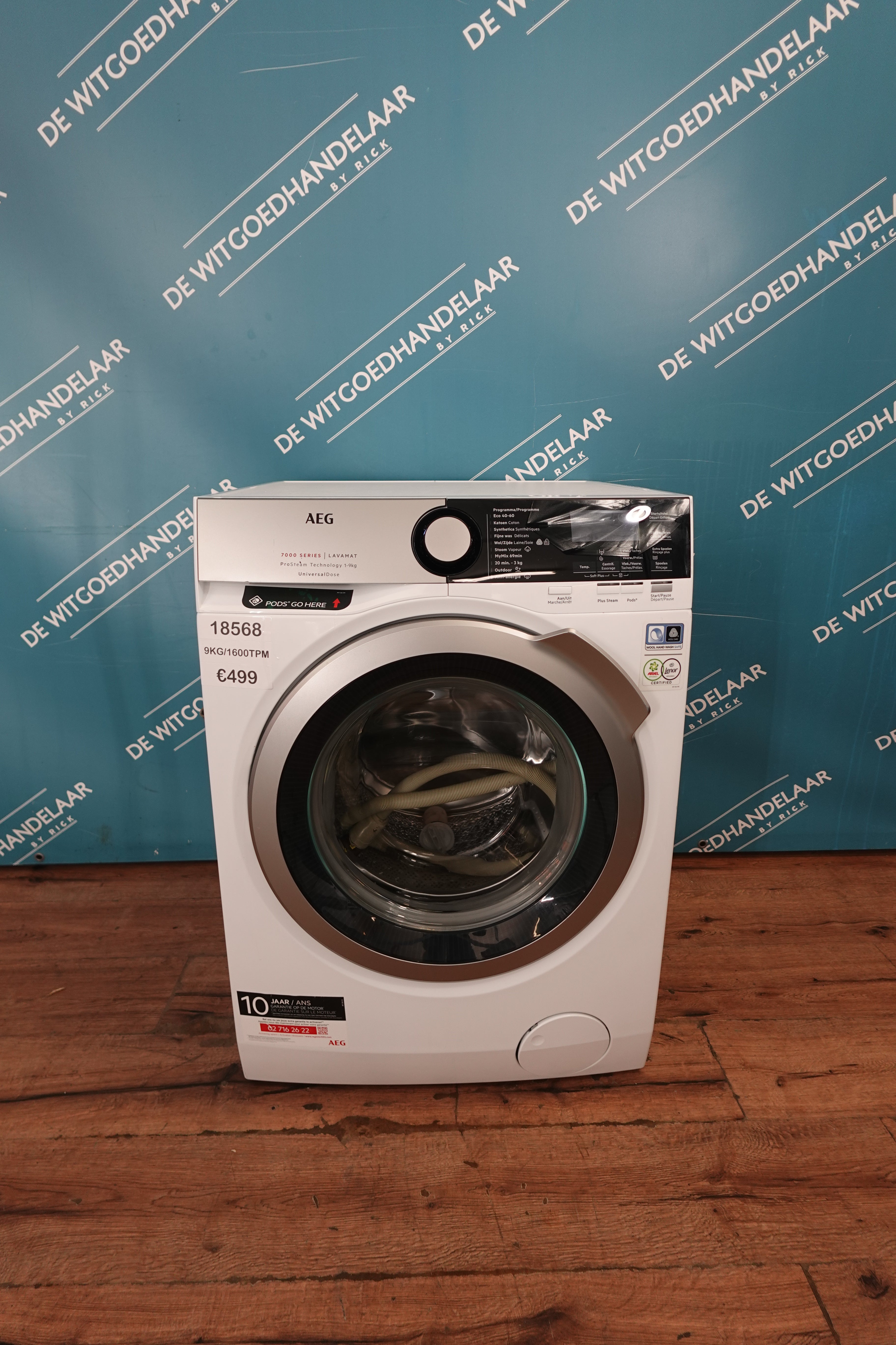 Wasmachine AEG 7000 Series 9 kg 1600 toeren