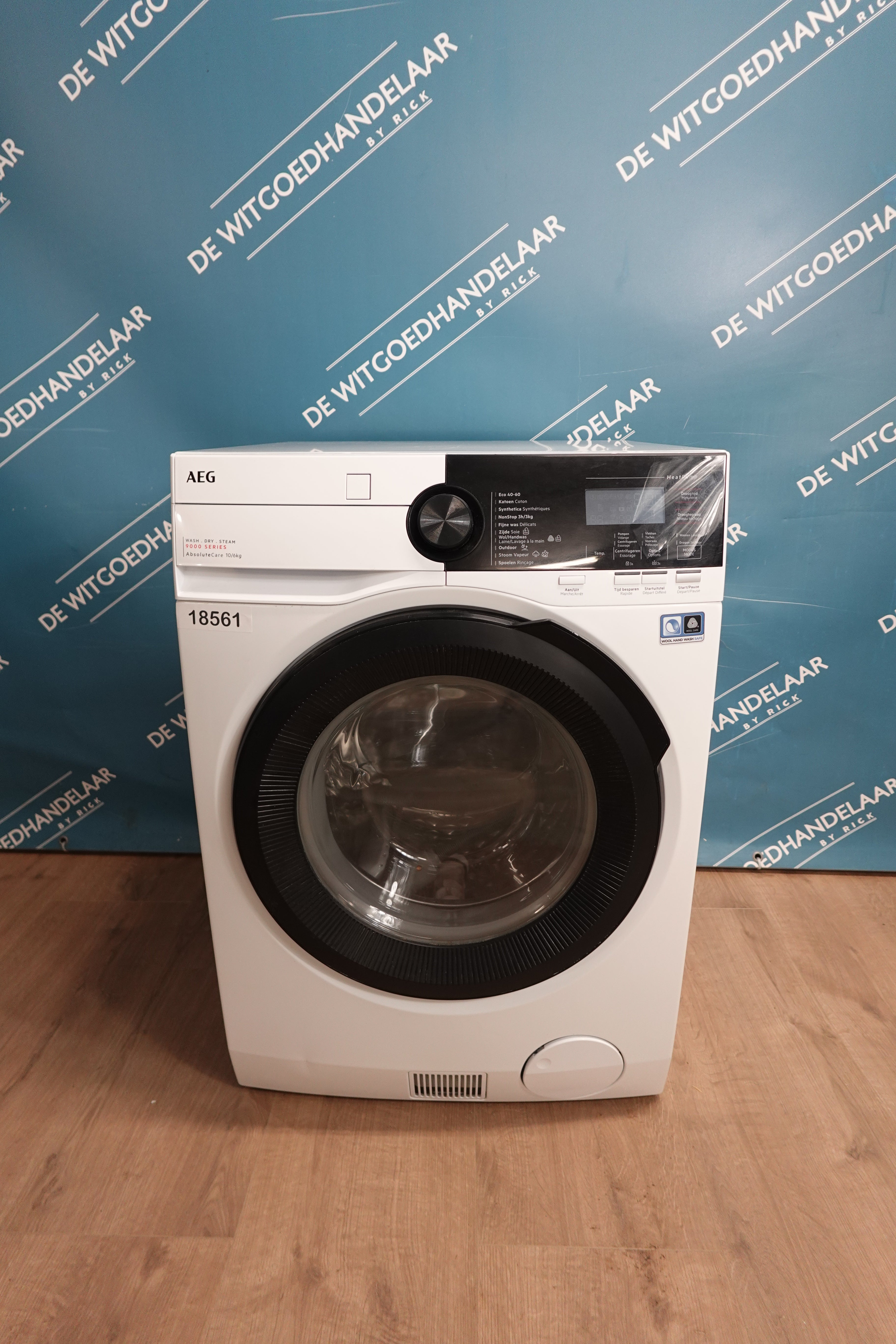 Was- droogcombinatie AEG 9000 serie 10/6 kg 1600 toeren