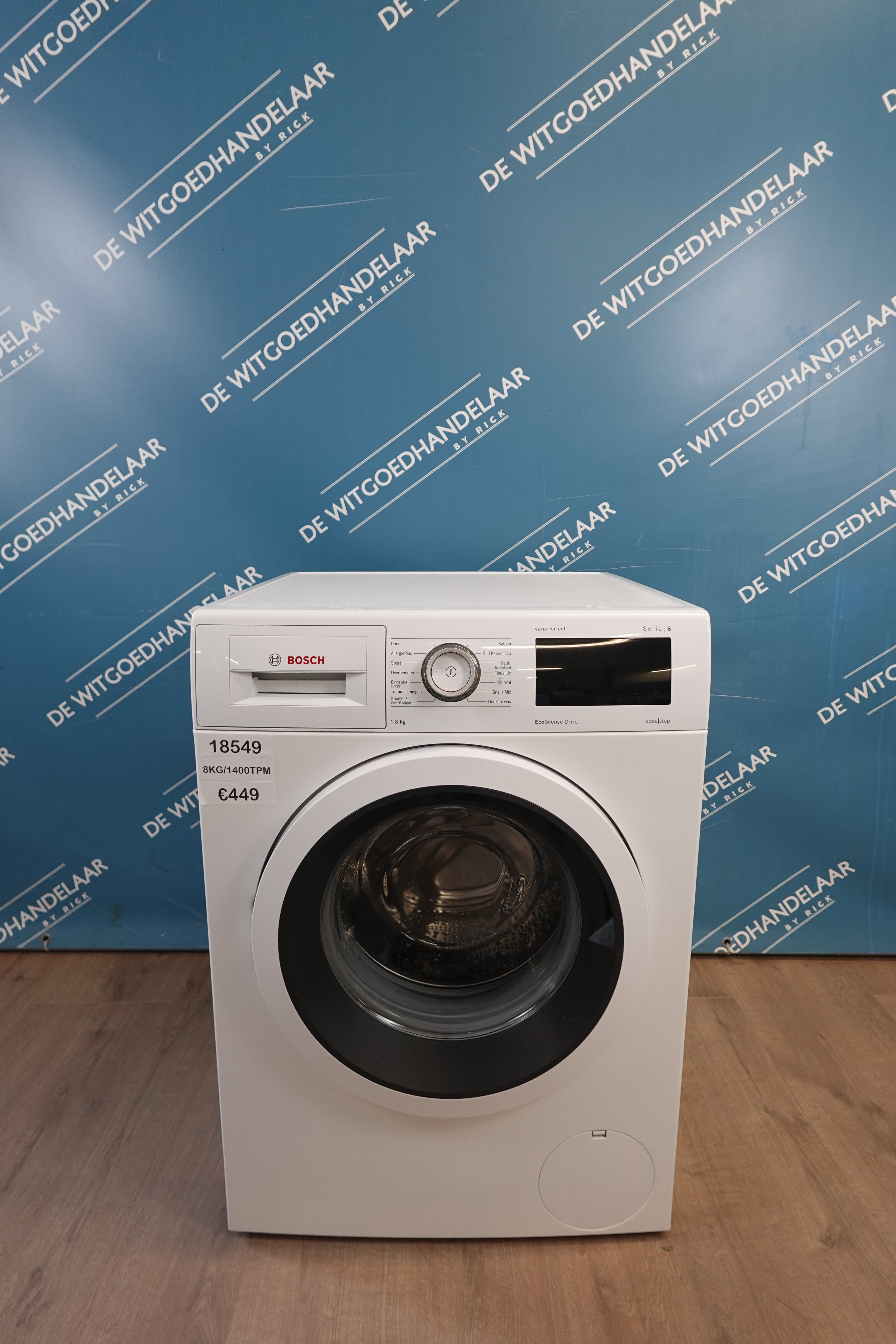 Wasmachine Bosch Serie 6 8 kg 1400 toeren