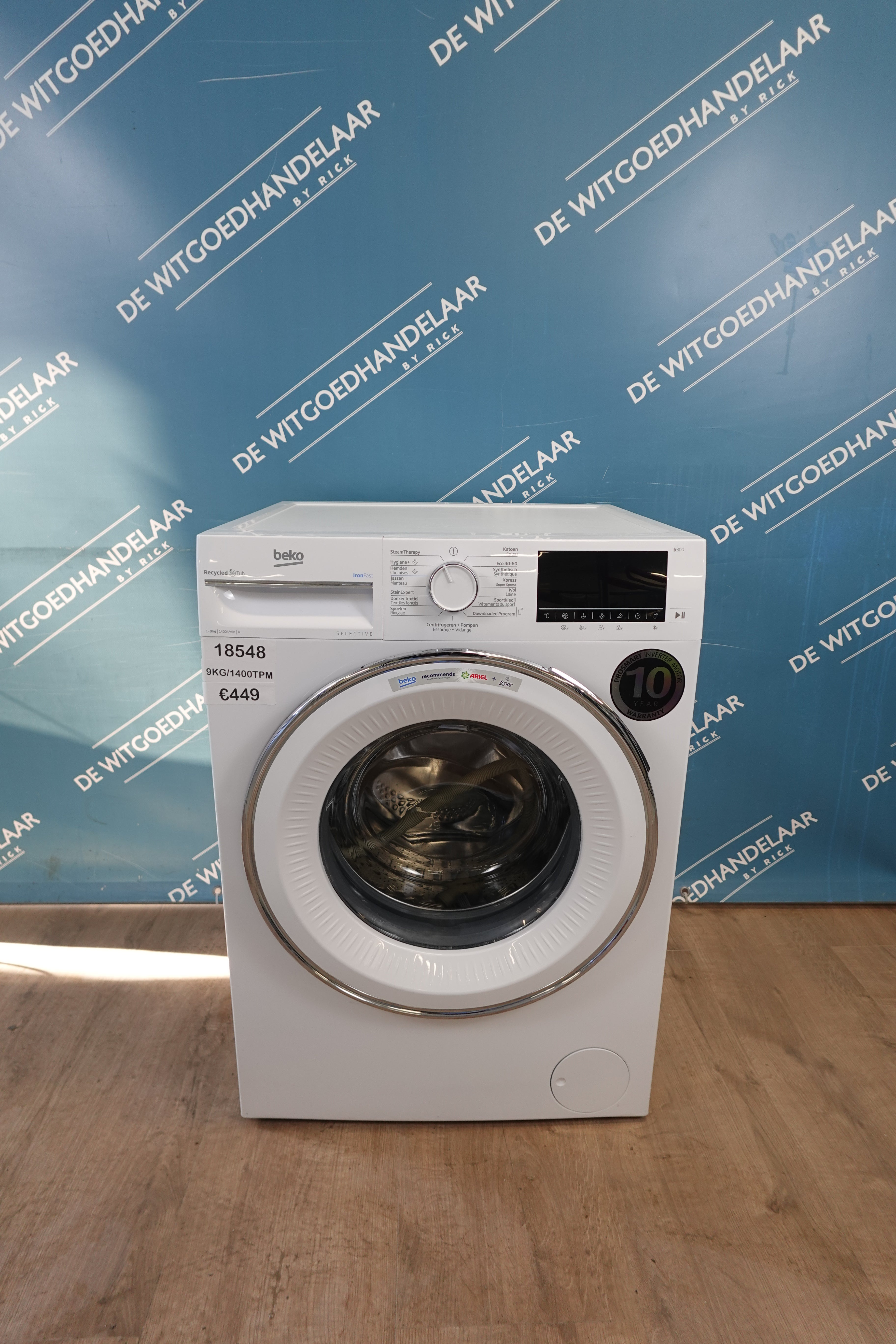 Wasmachine Beko B300 9 kg 1400 toeren