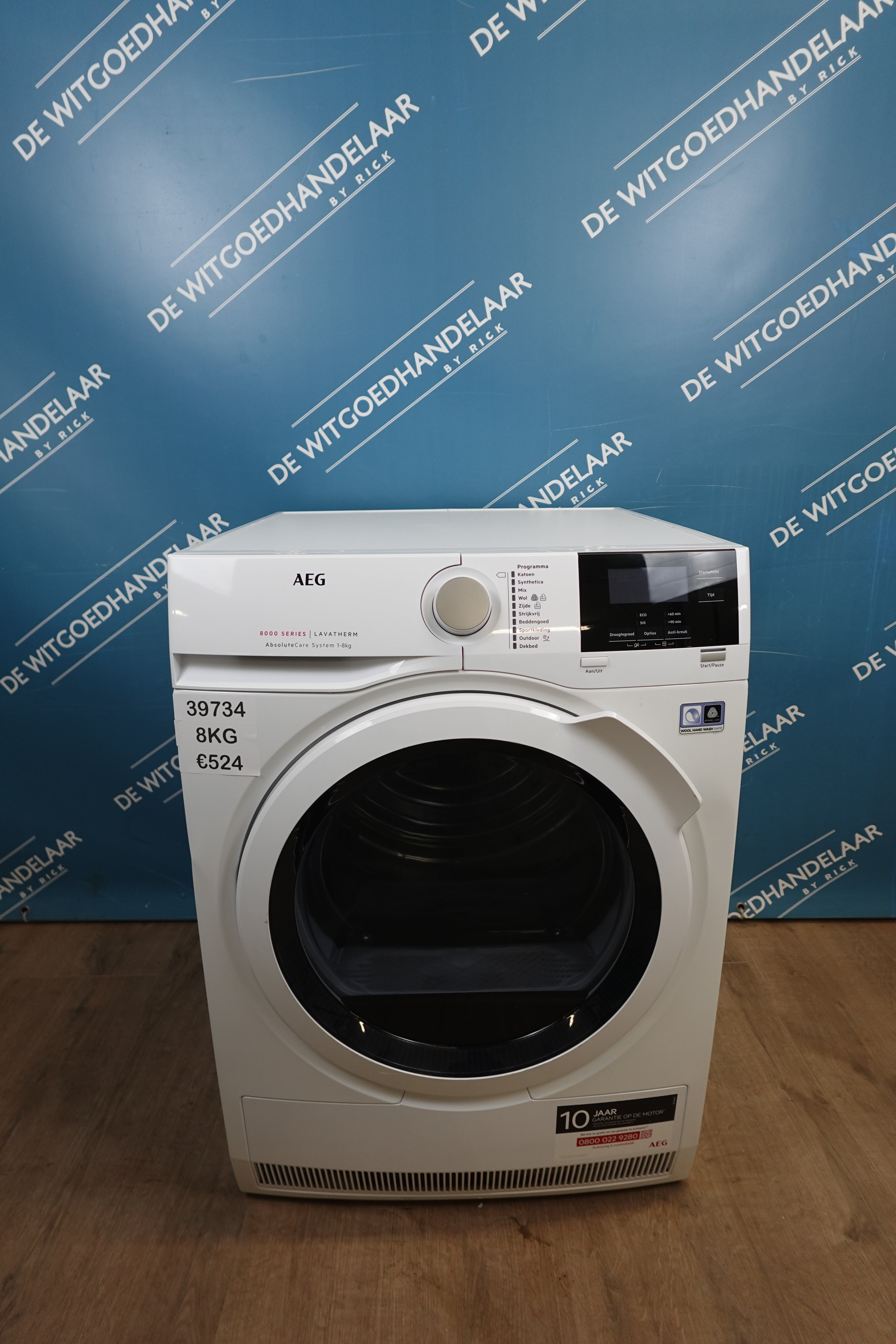 Warmtepompdroger AEG 8000 series 8 kg