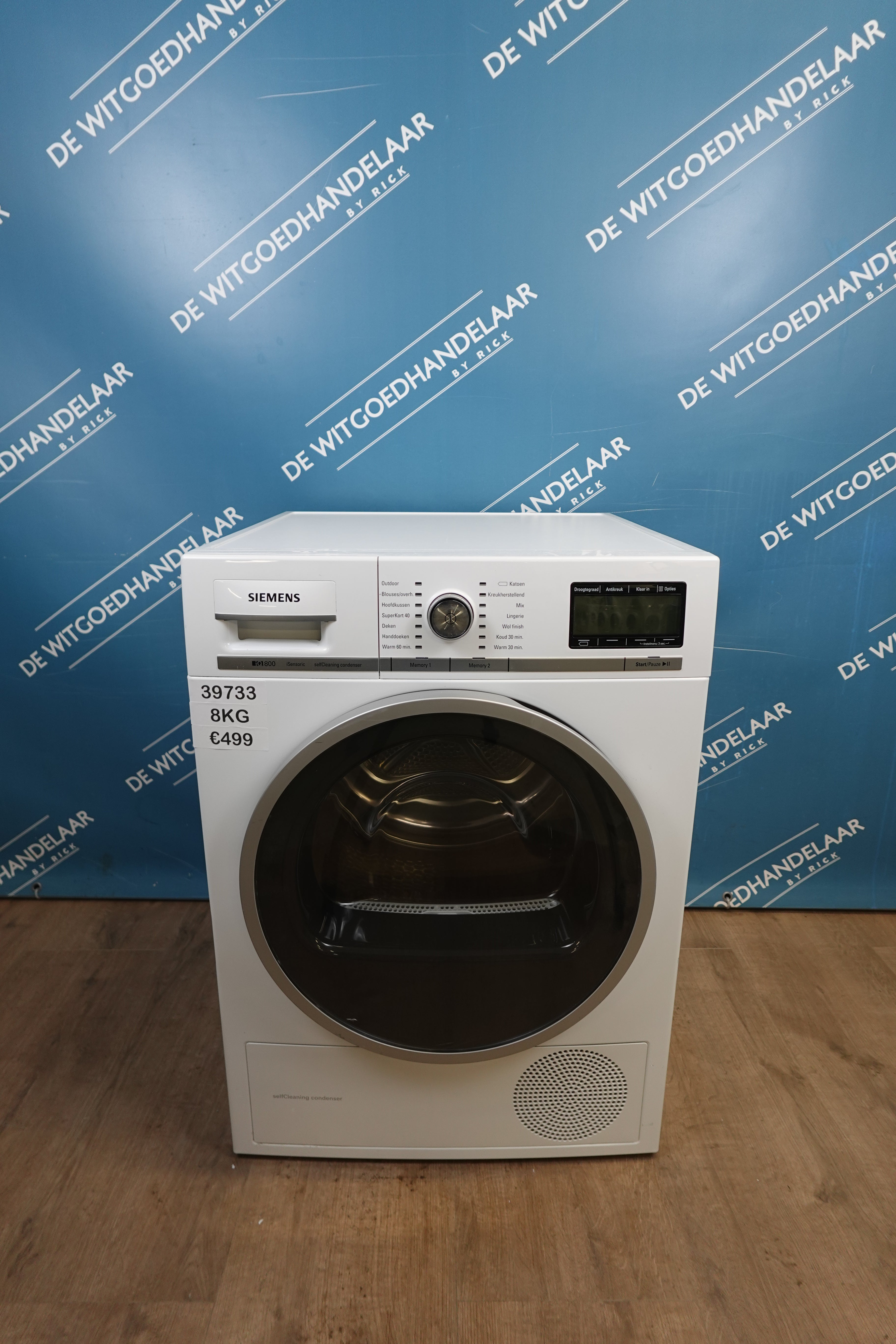 Warmtepompdroger Siemens IQ 800 8 kg