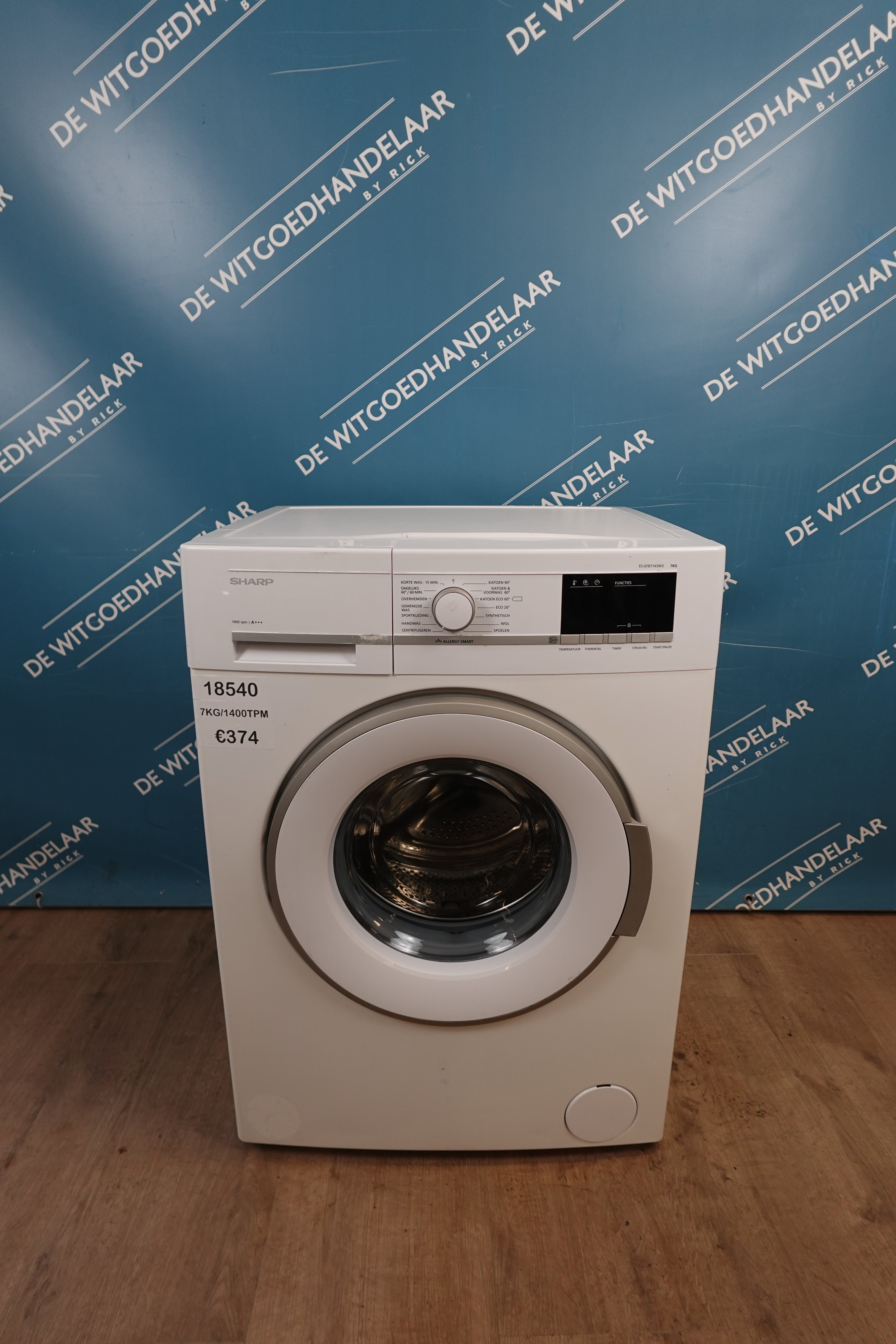 Wasmachine Sharp 7 kg 1400 toeren