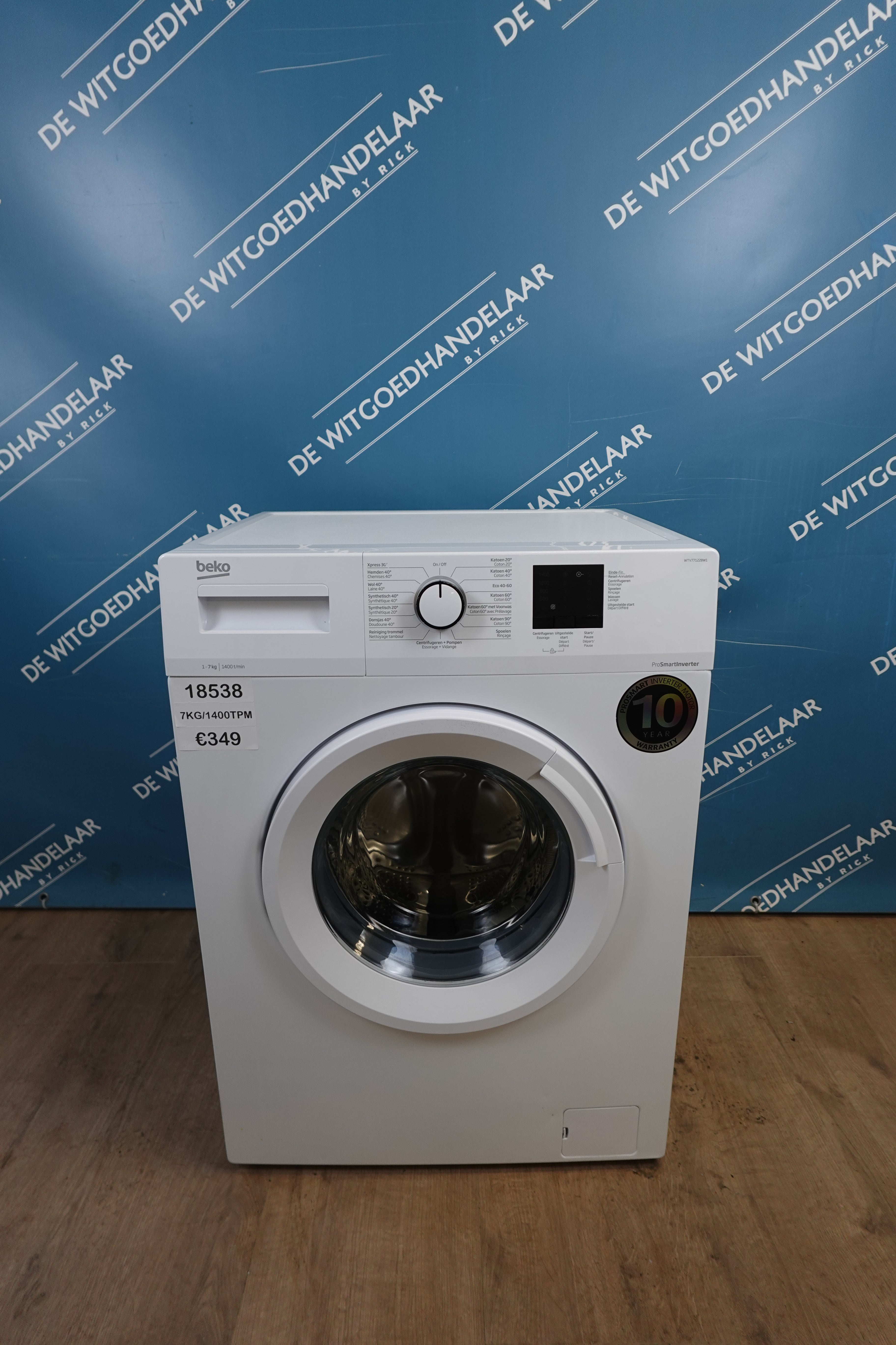 Wasmachine Beko 7 kg 1400 toeren