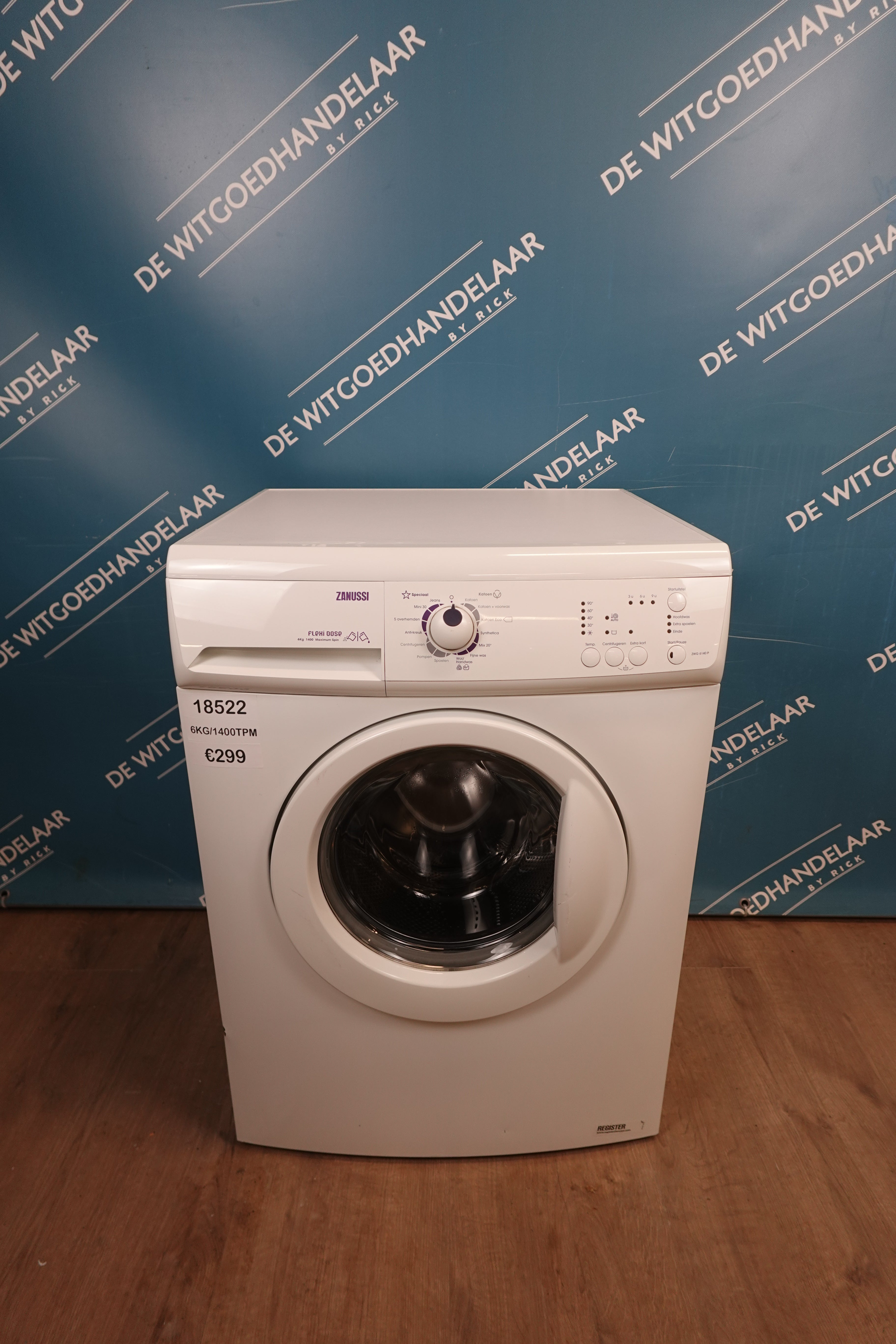 Wasmachine Zanussi 6 kg 1400 toeren
