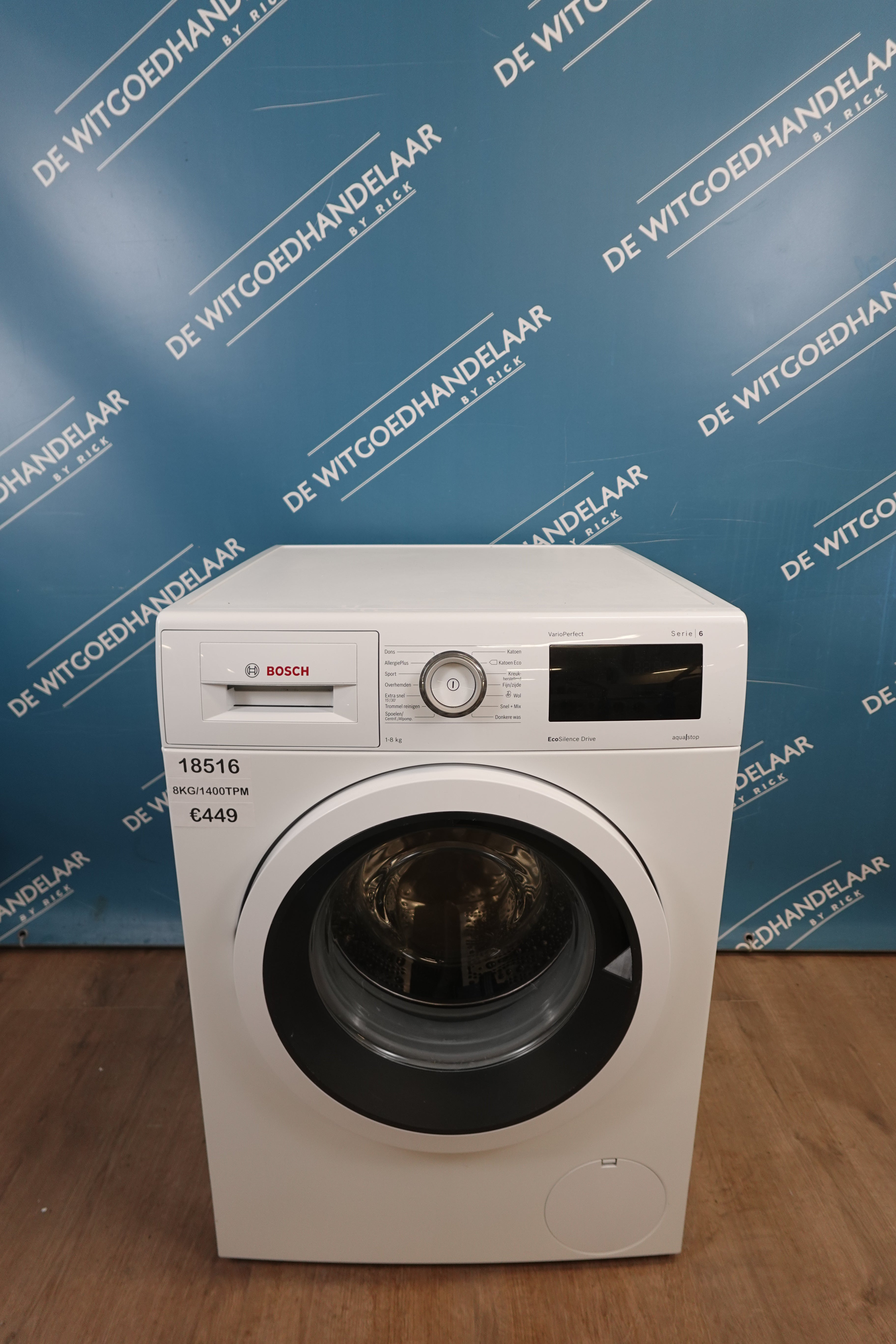 Wasmachine Bosch Serie 6 8 kg 1400 toeren
