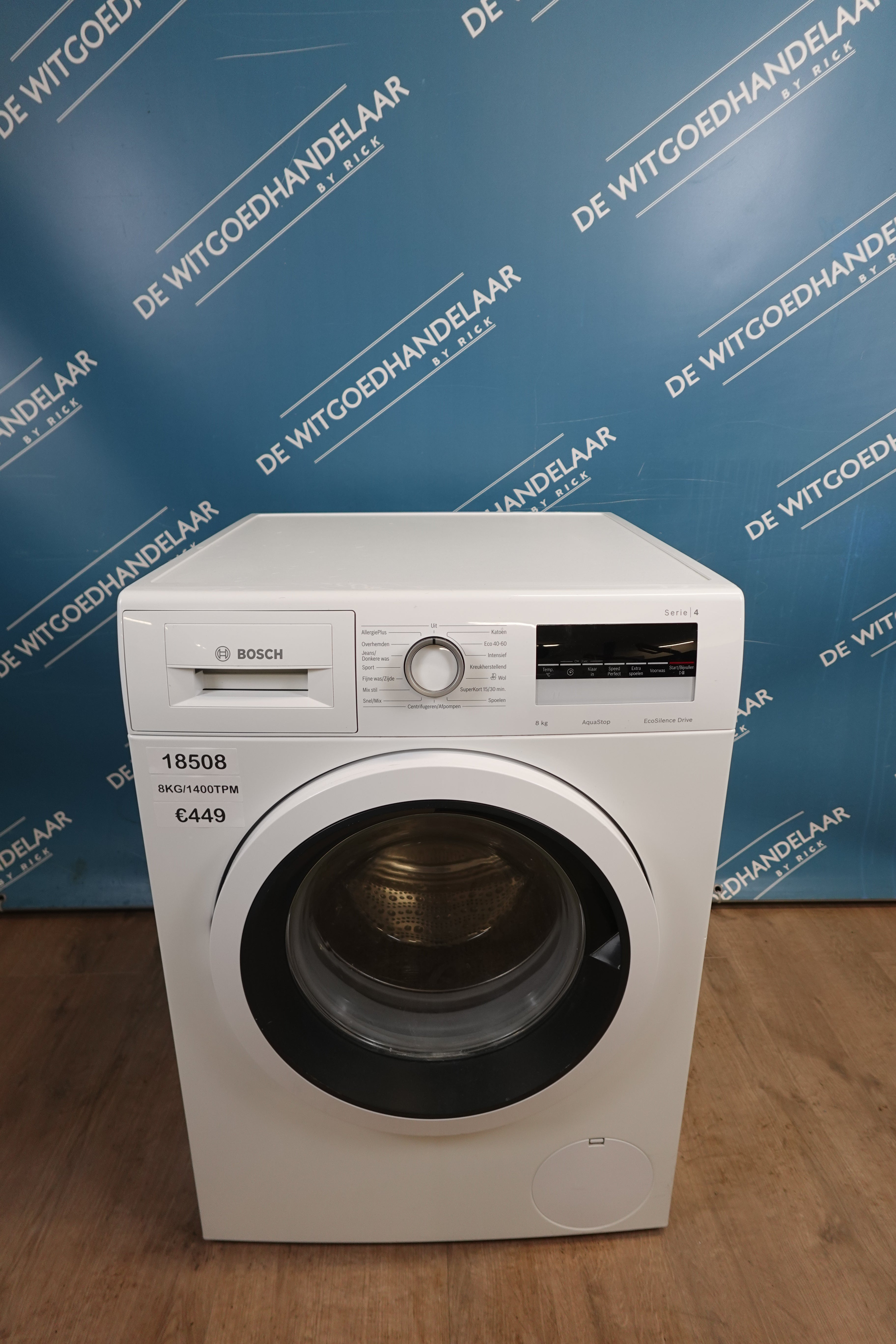 Wasmachine Bosch Serie 4 8 kg 1400 toeren