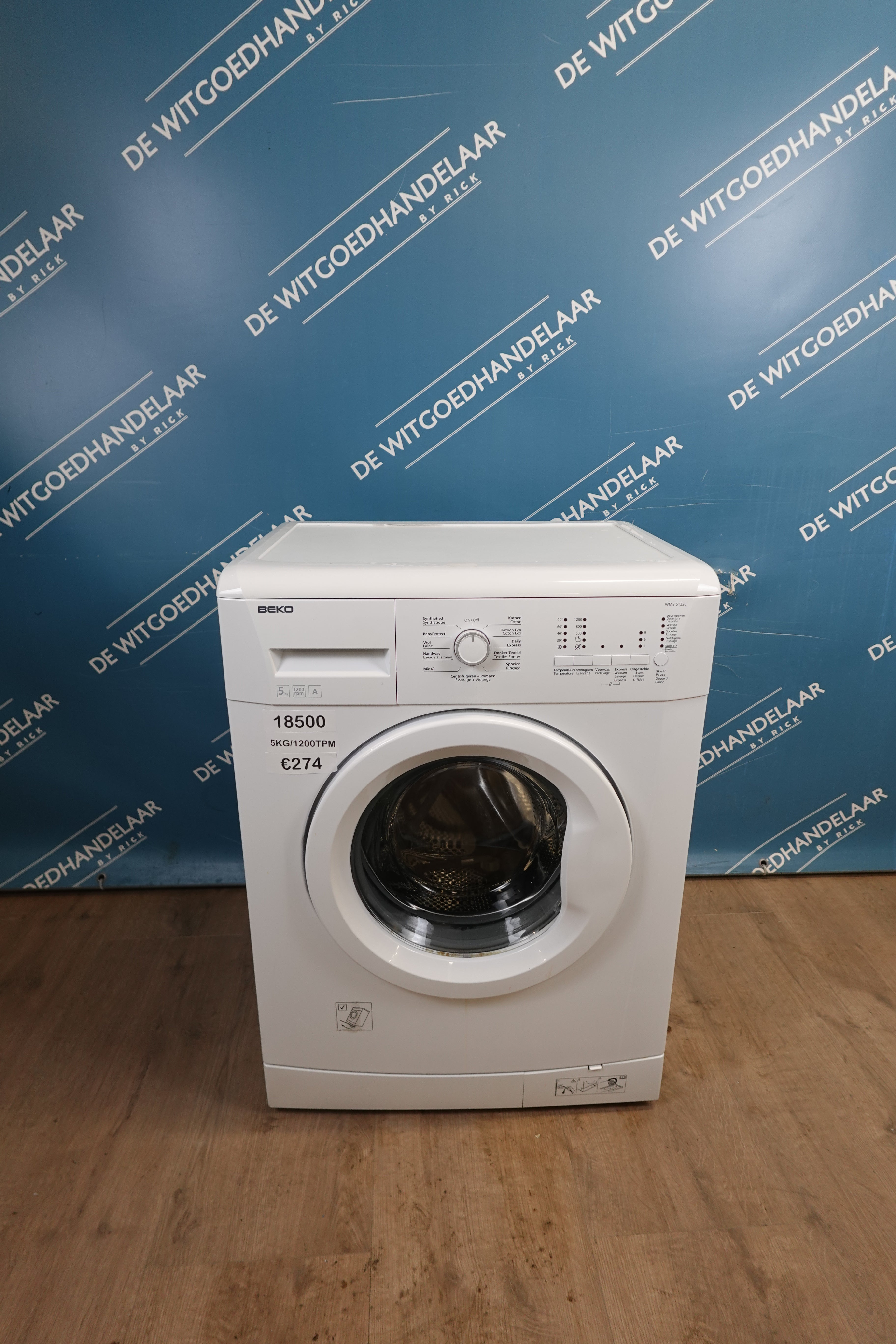 Wasmachine Beko 5 kg 1200 toeren