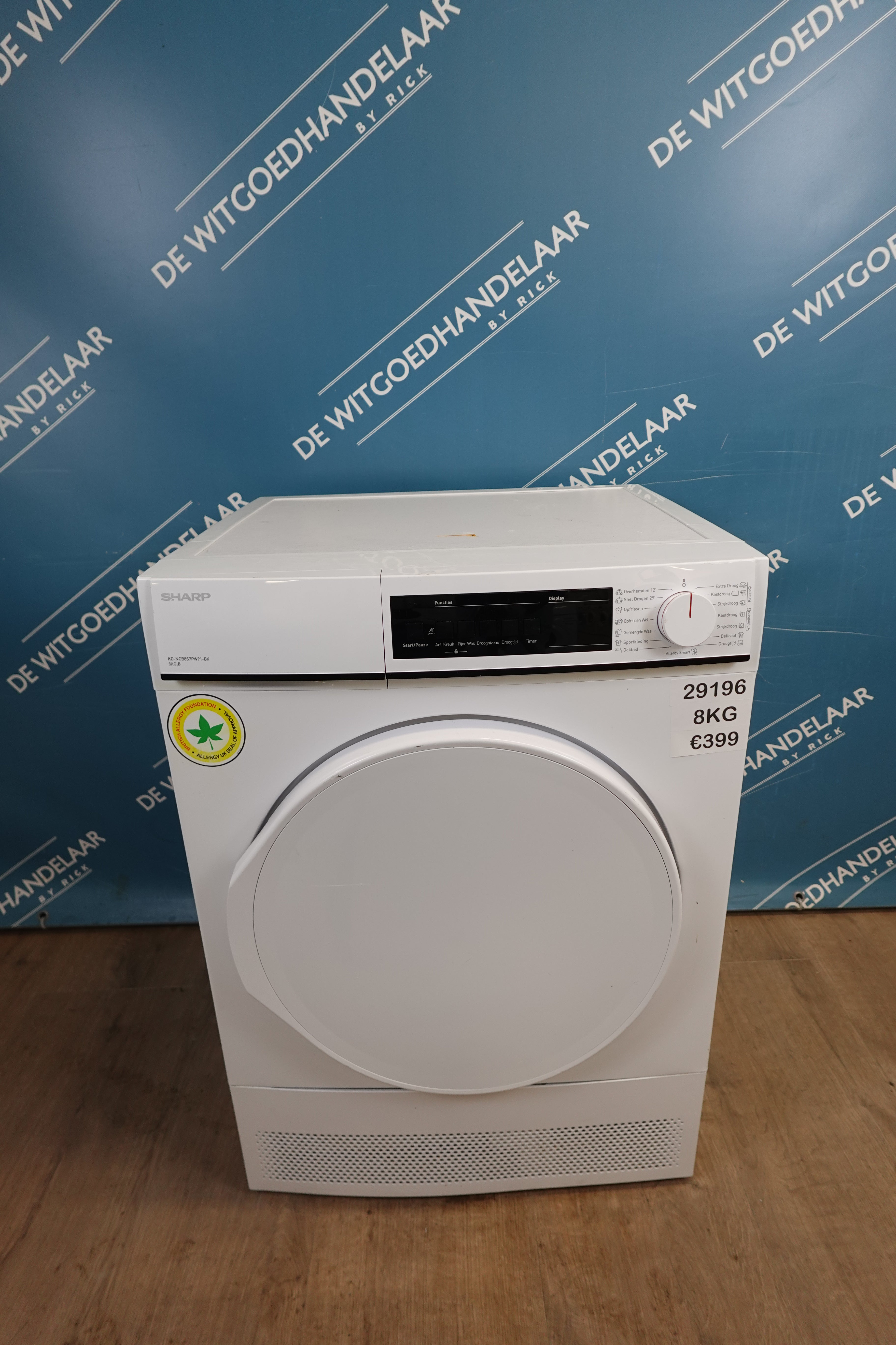 Condensdroger Sharp 8 kg
