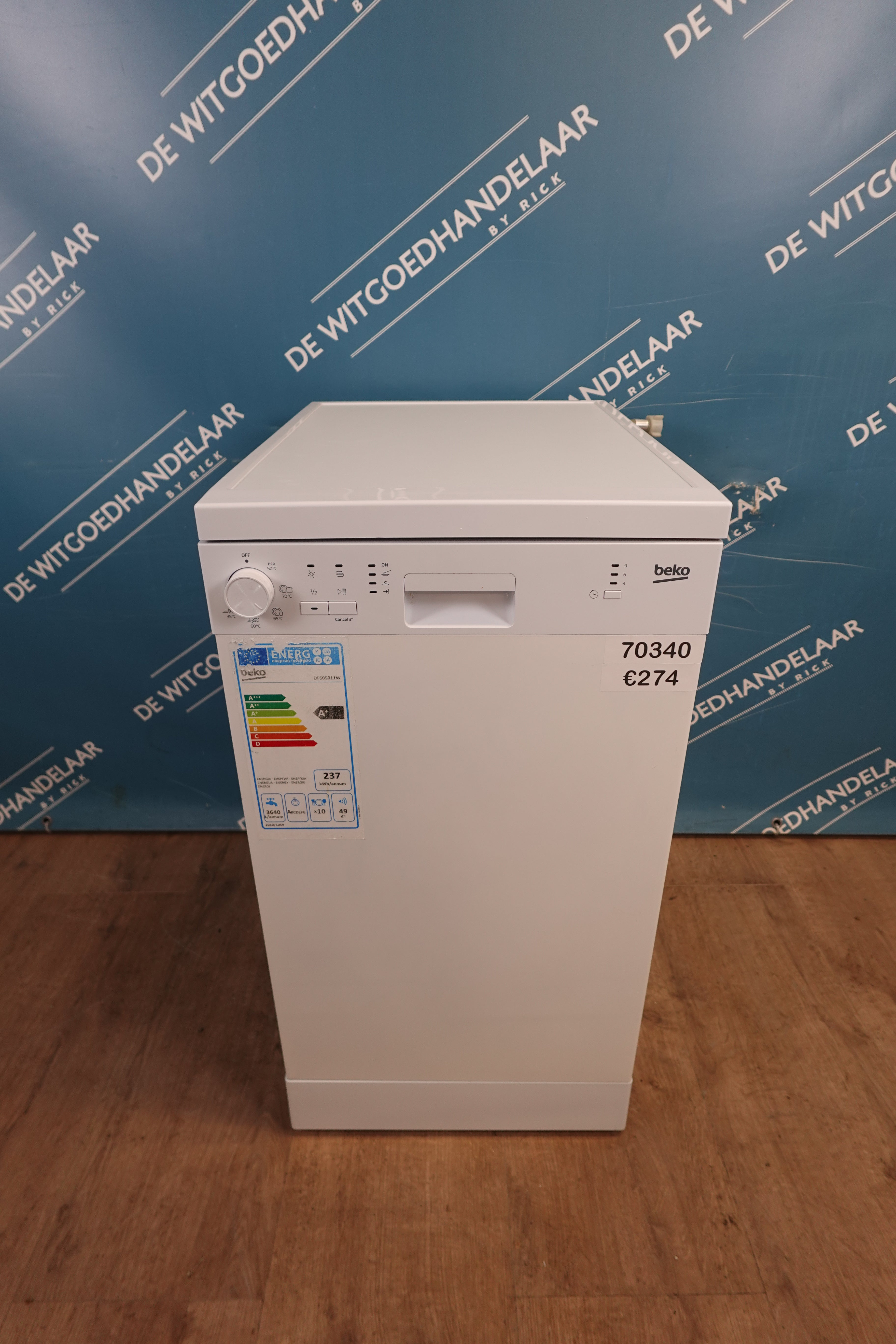Vaatwasser vrijstaand Beko smal model
