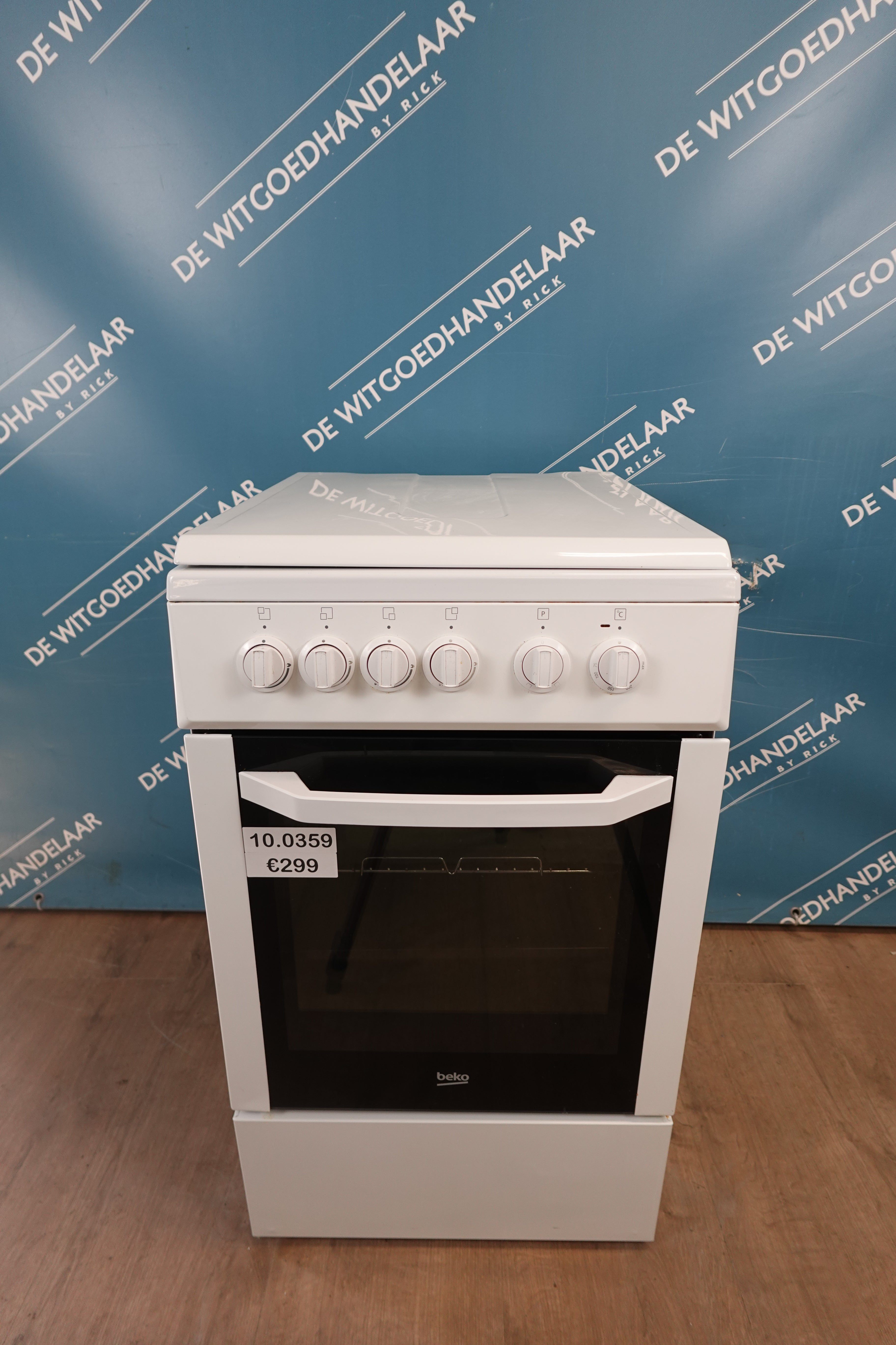 Gasfornuis met Elektrische oven Beko smal model