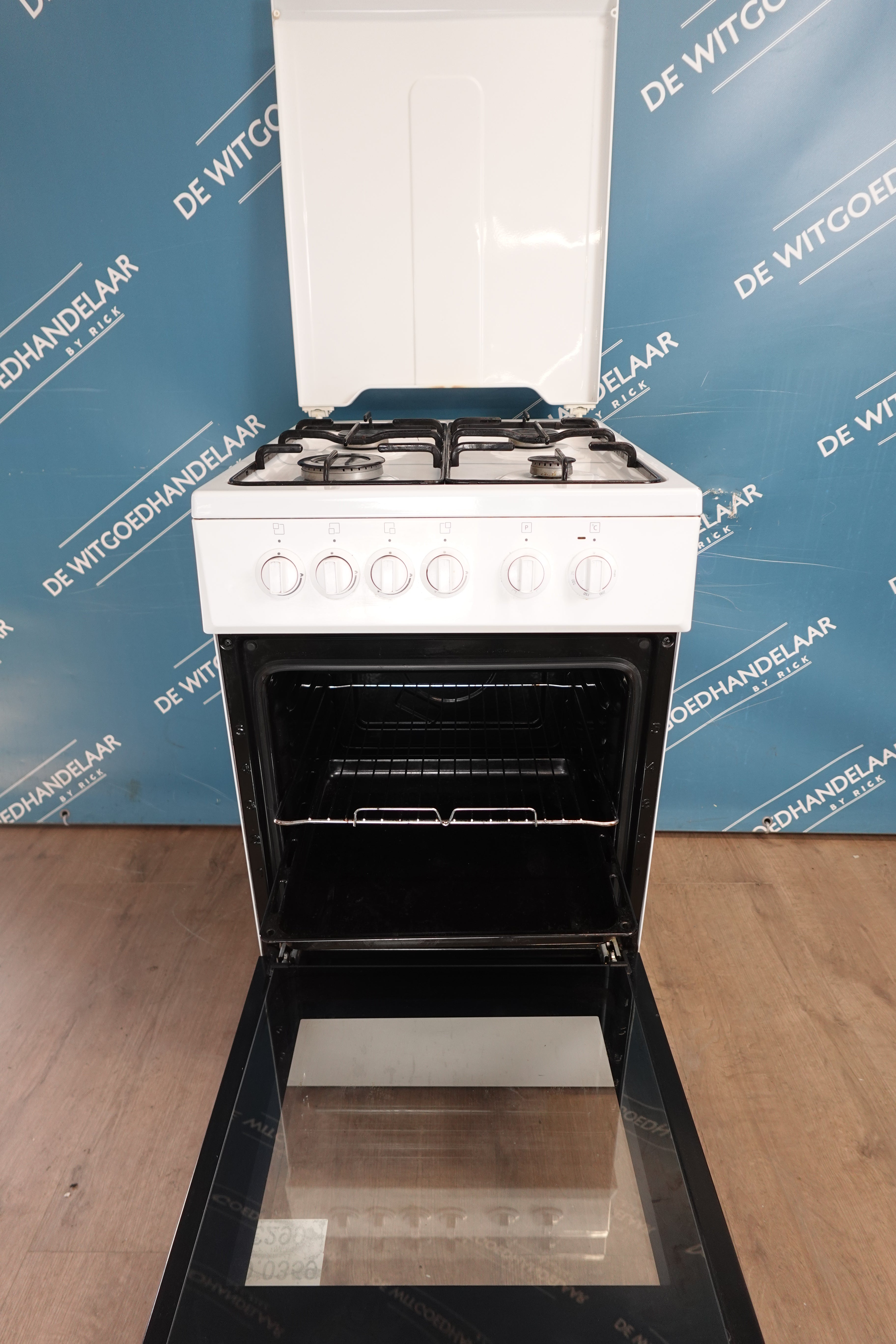 Gasfornuis met Elektrische oven Beko smal model