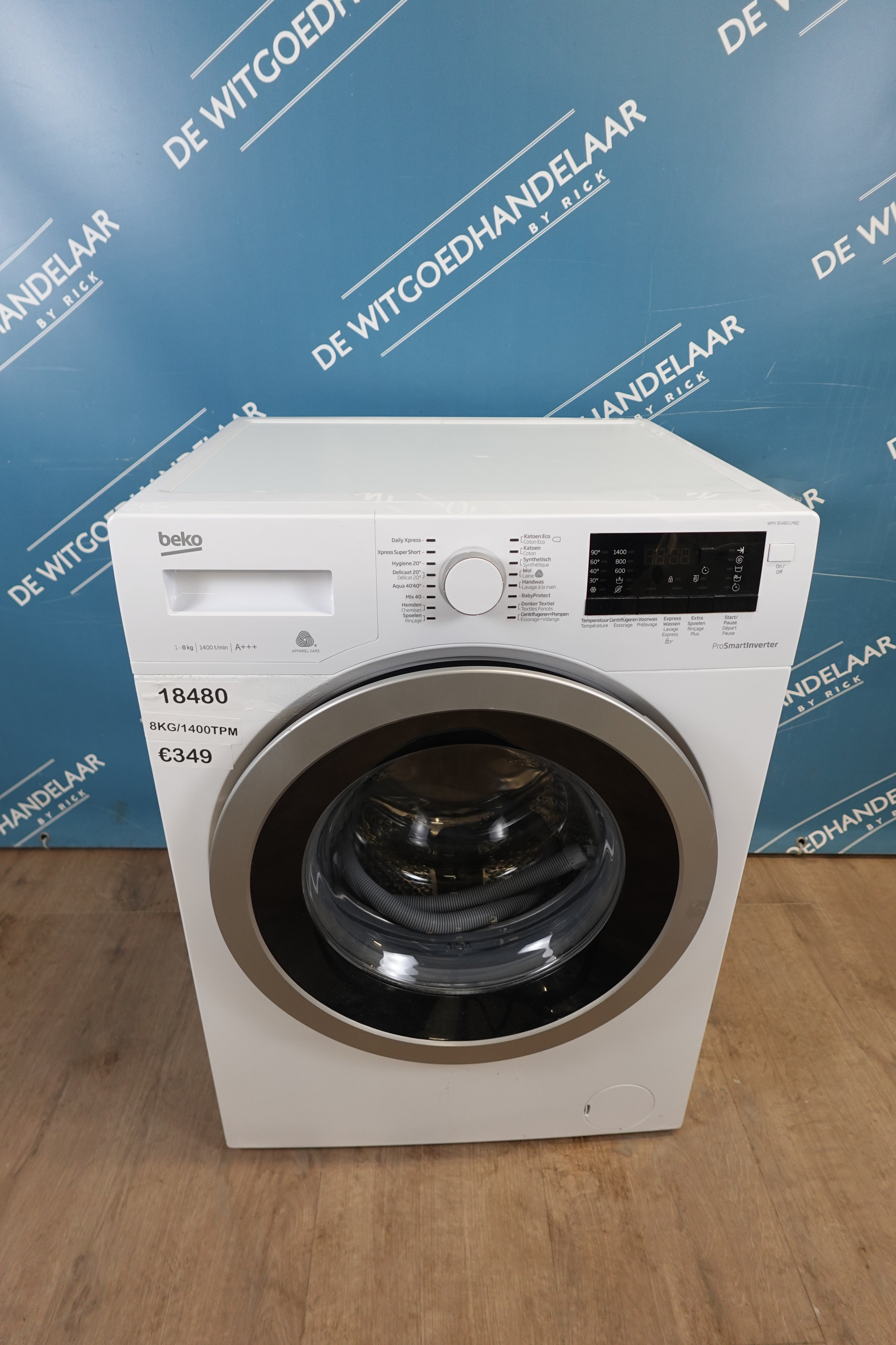 Wasmachine Beko 8 kg 1400 toeren