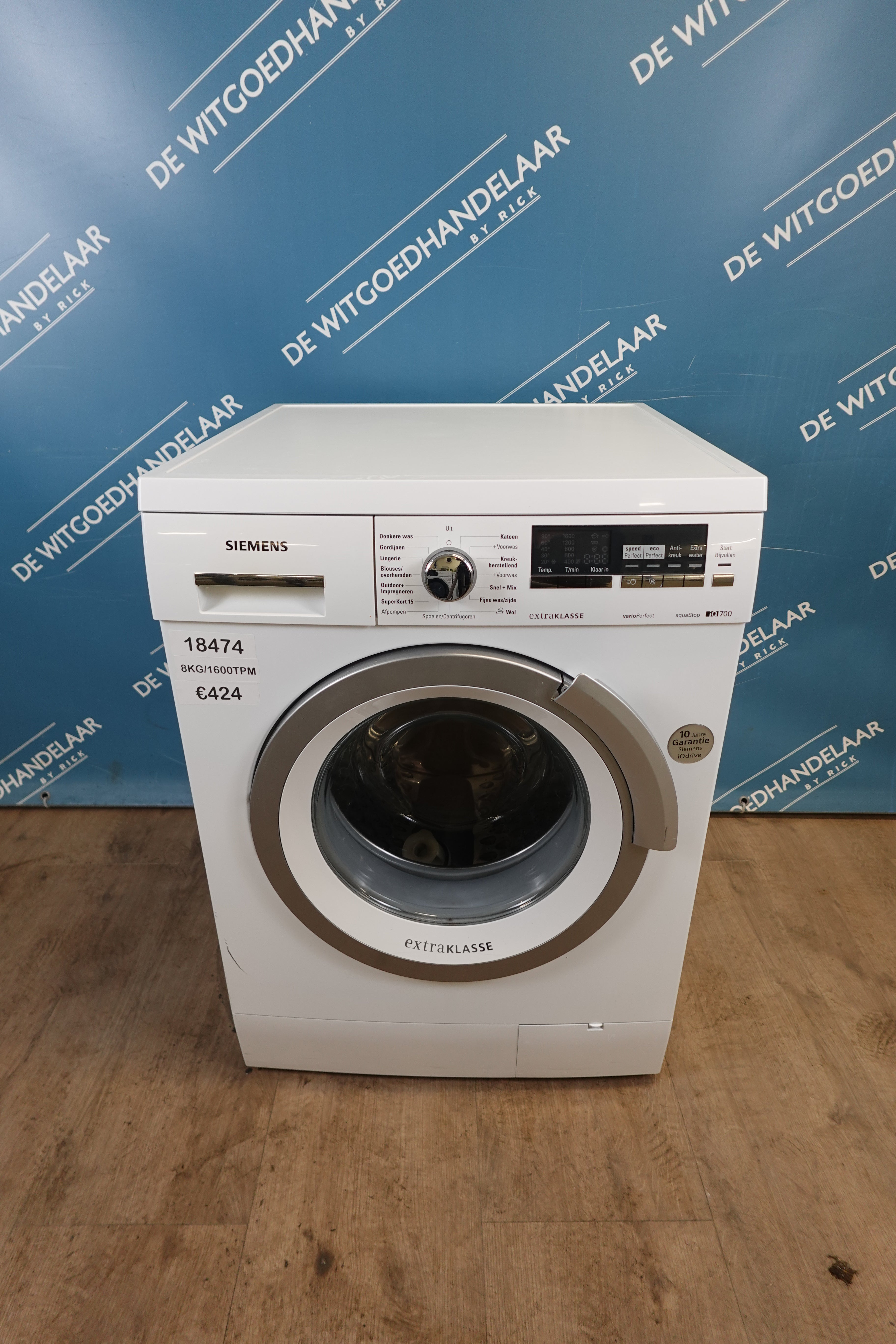 Wasmachine Siemens IQ700 8 kg 1600 toeren