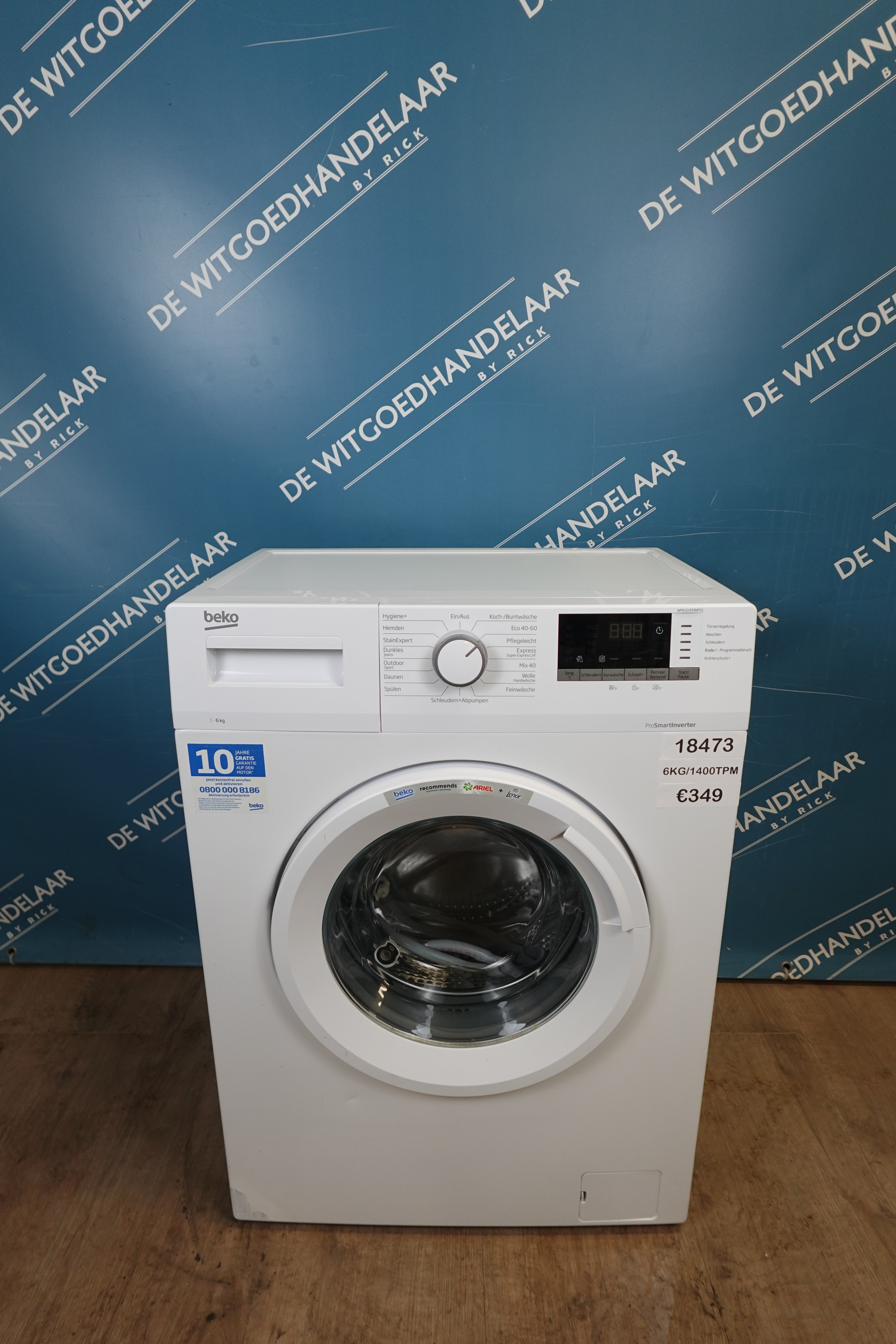 Wasmachine Beko 6 kg 1400 toeren