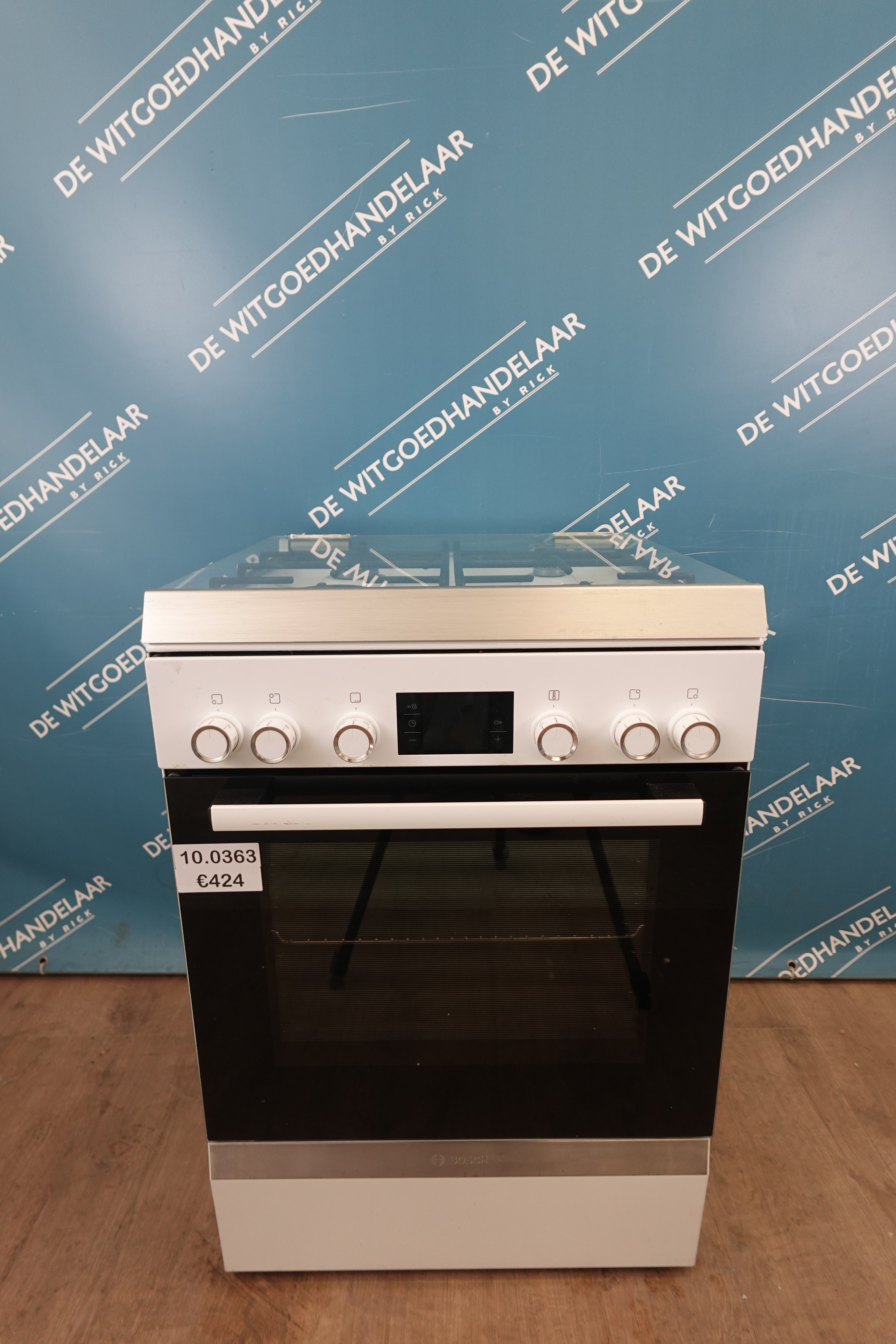 Gasfornuis met Elektrische heteluchtoven Bosch