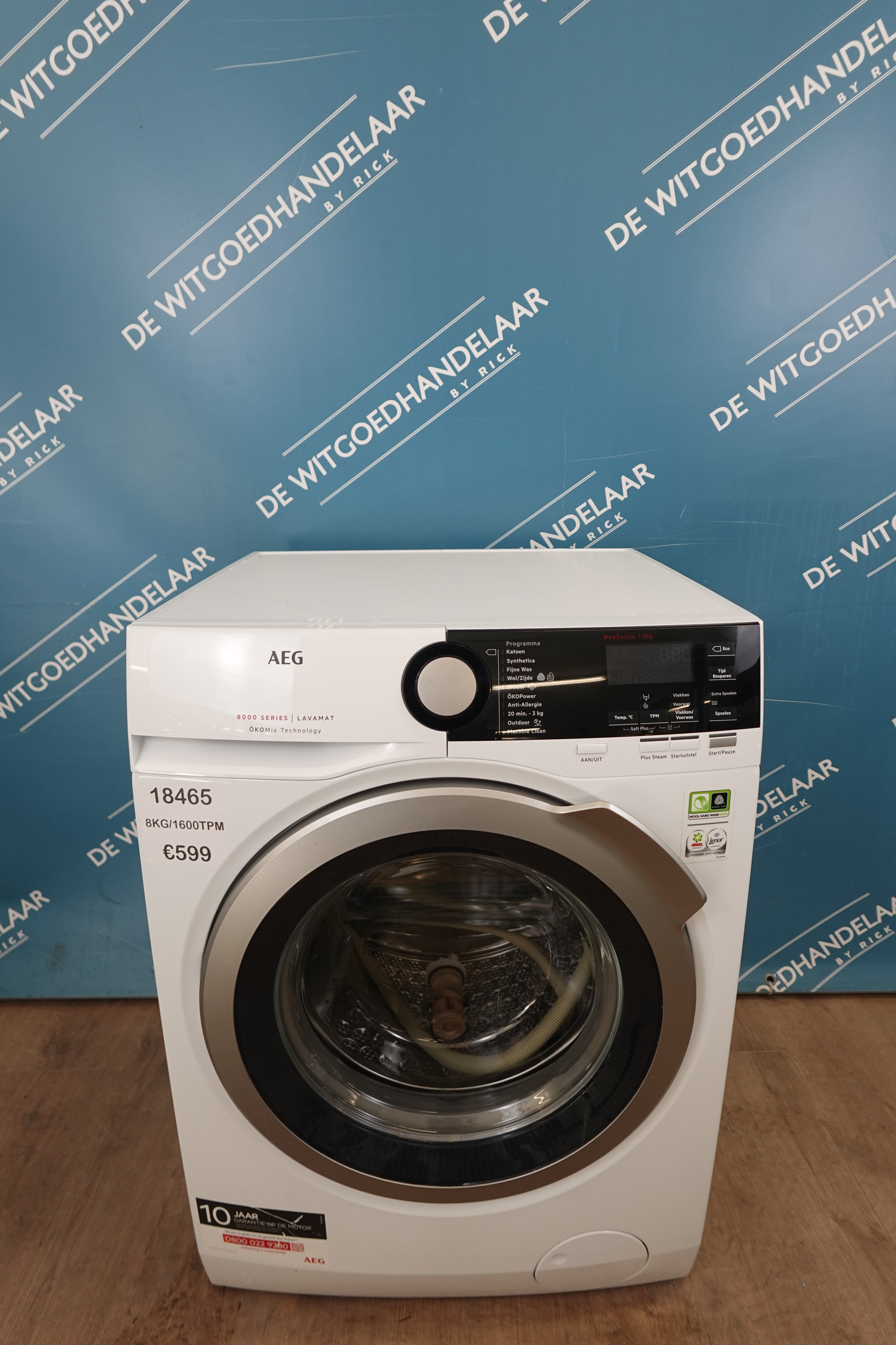 Wasmachine AEG 8000 series 8 kg 1600 toeren