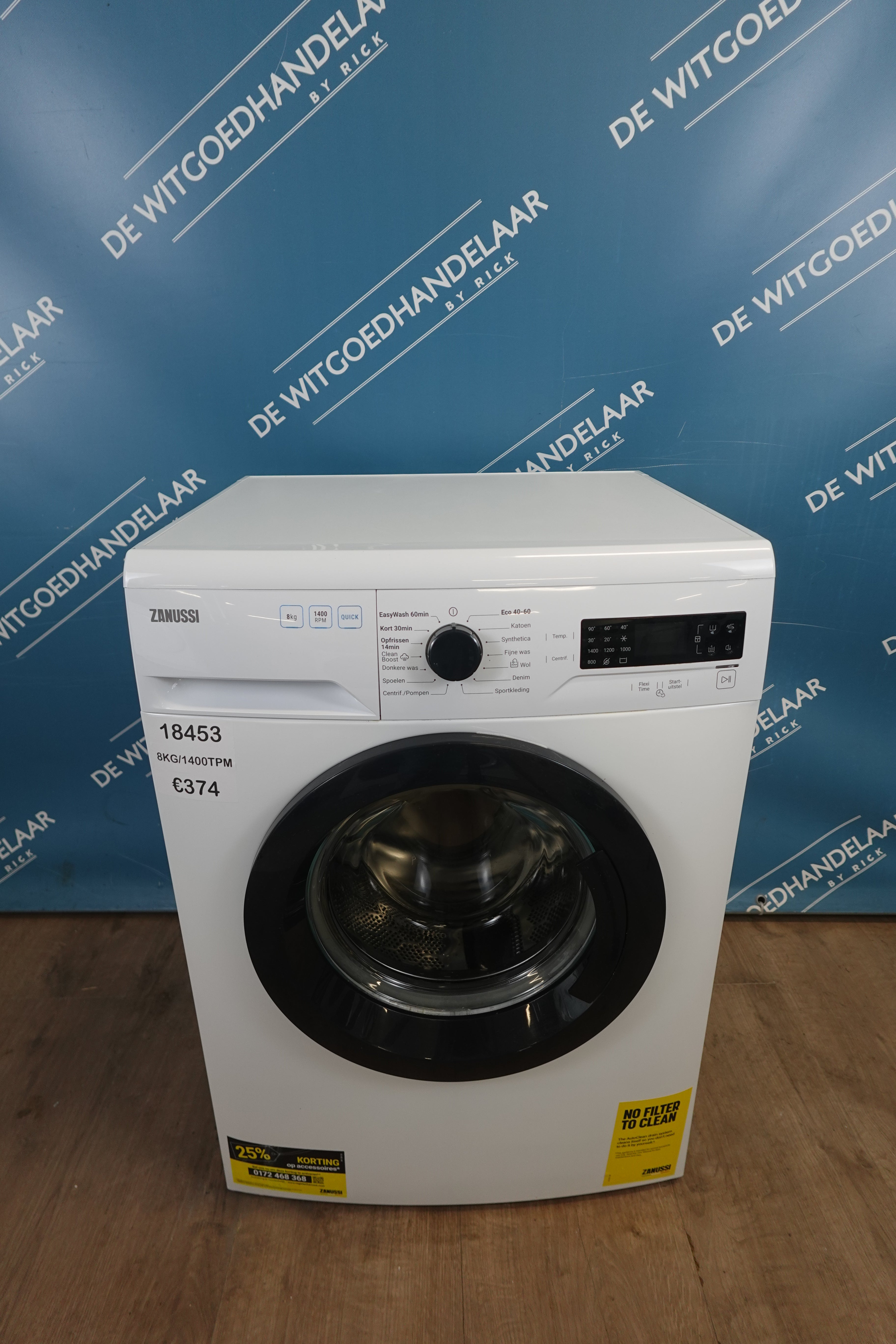 Wasmachine Zanussi 8 kg 1400 toeren