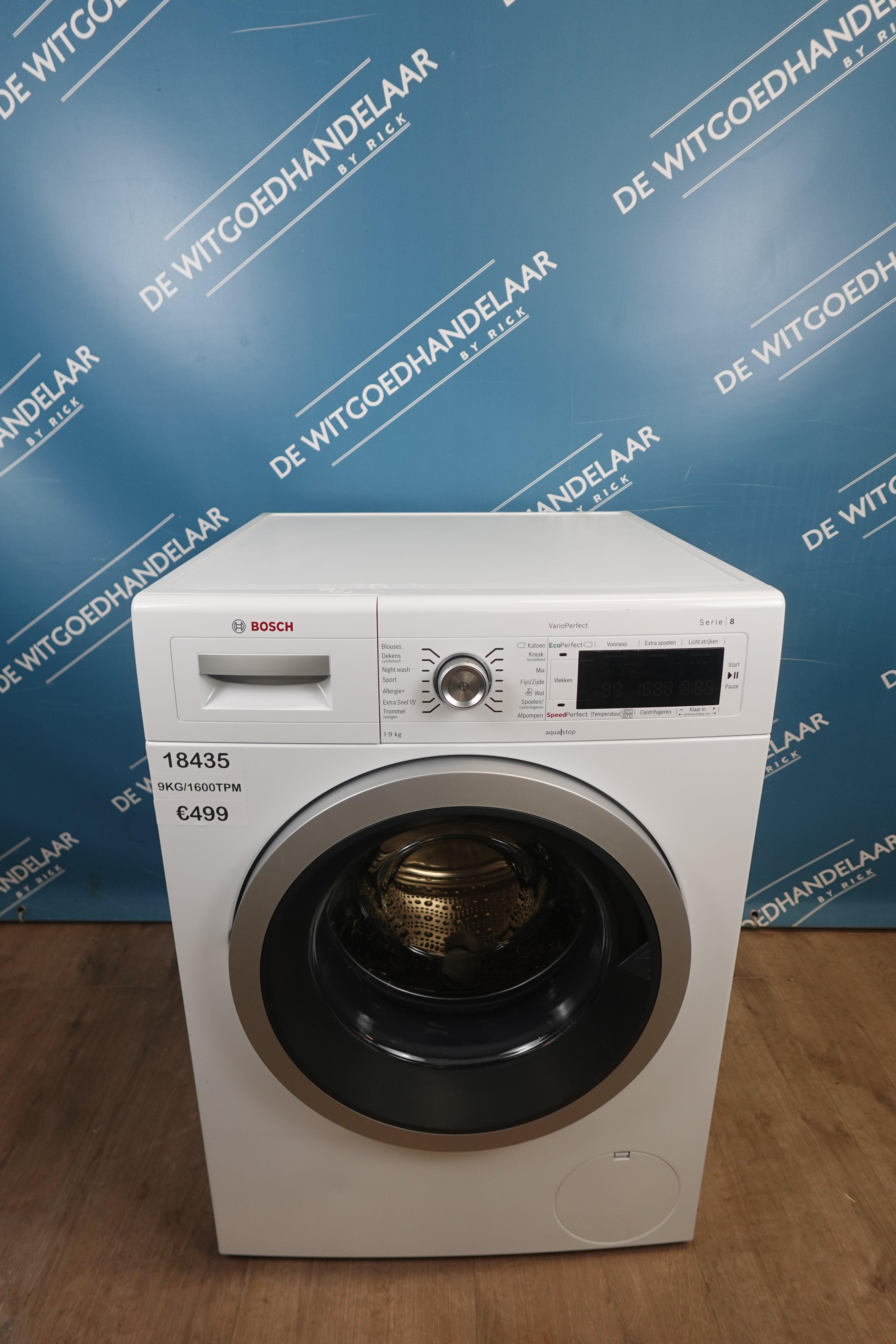 Wasmachine Bosch serie 8 9 kg 1600 toeren