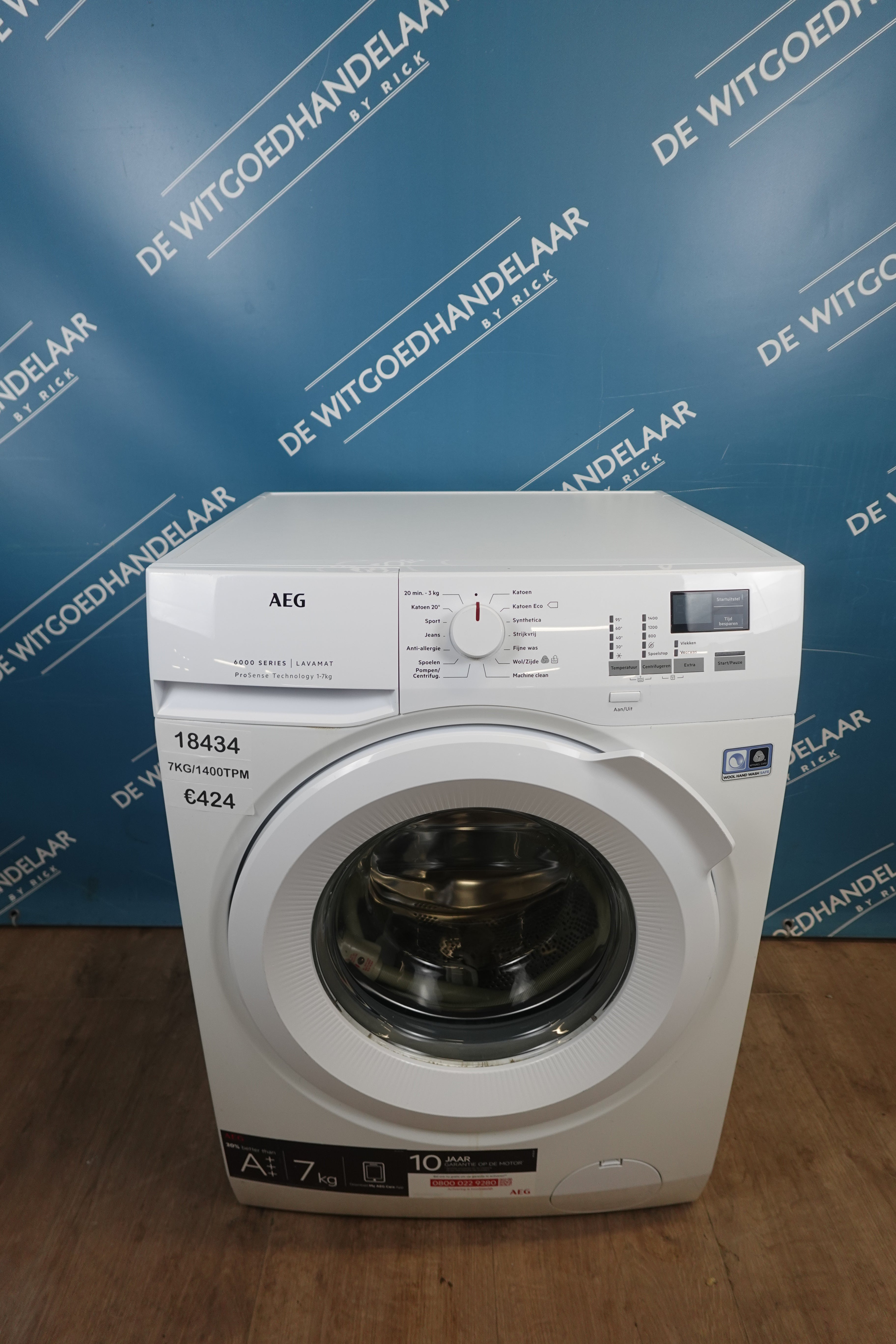 Wasmachine AEG 6000 series 7 kg 1400 toeren