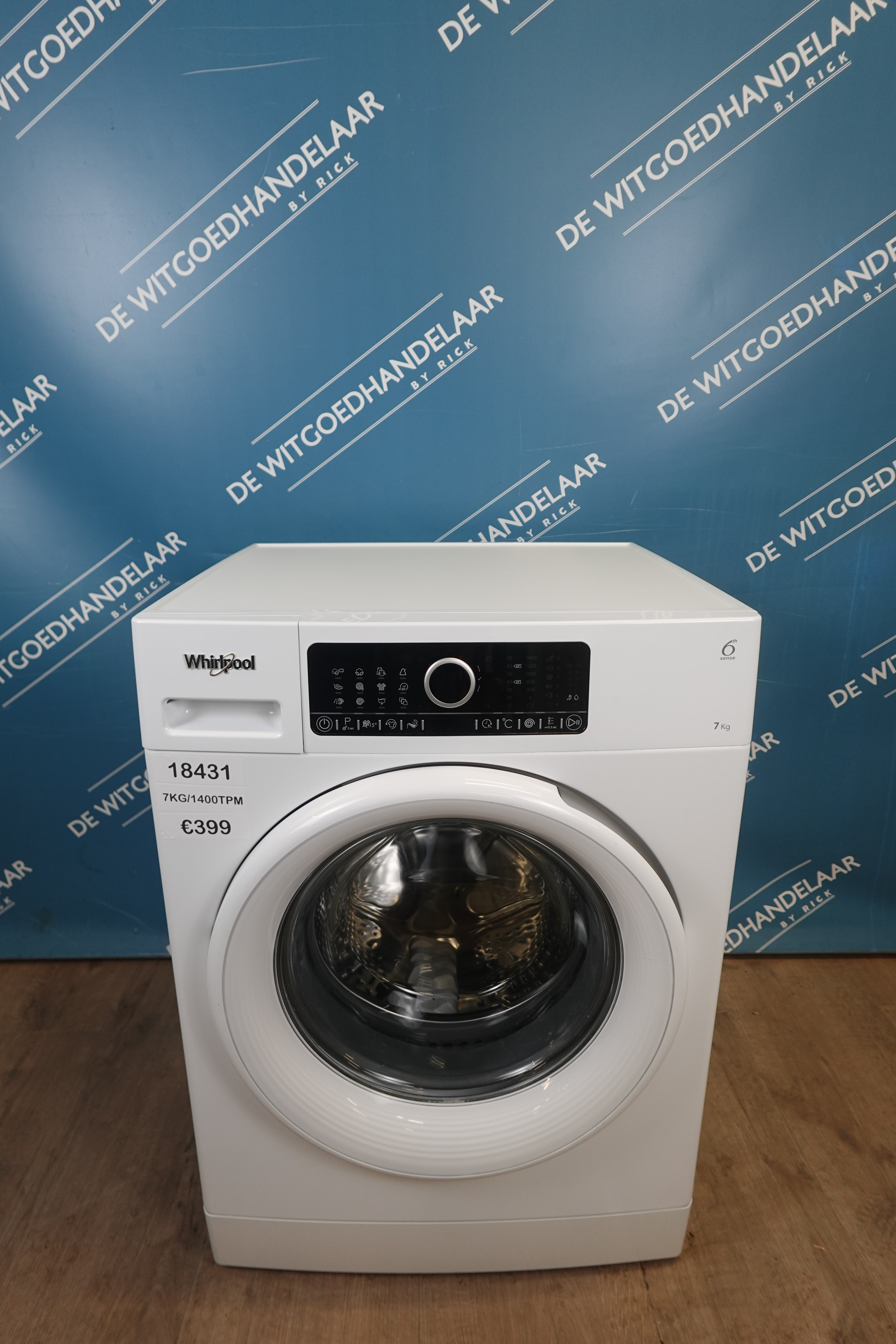 Wasmachine Whirlpool 6th sense 7 kg 1400 toeren