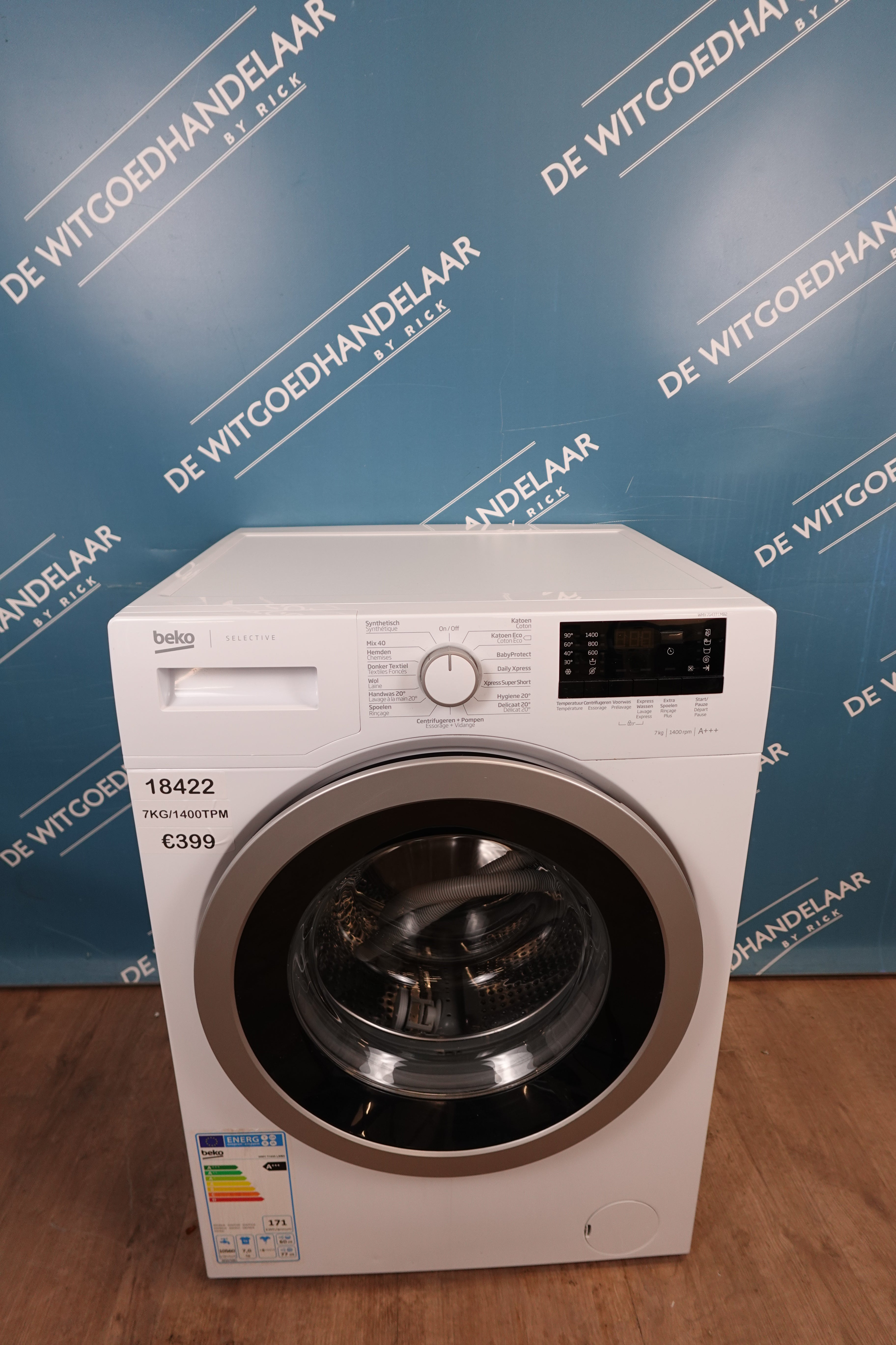 Wasmachine Beko 7 kg 1400 toeren