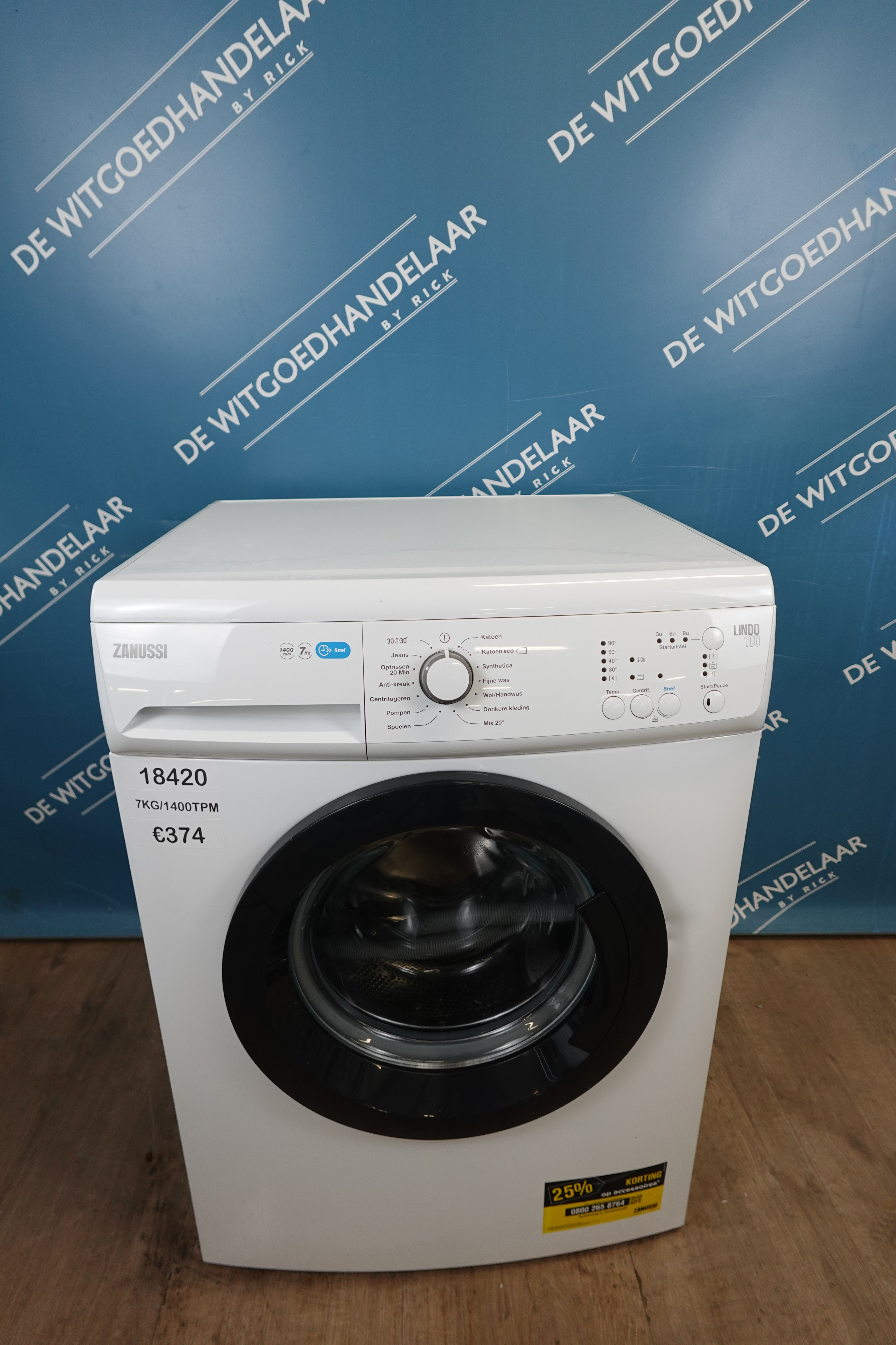 Wasmachine Zanussi Lindo 100 7 kg 1400 toeren