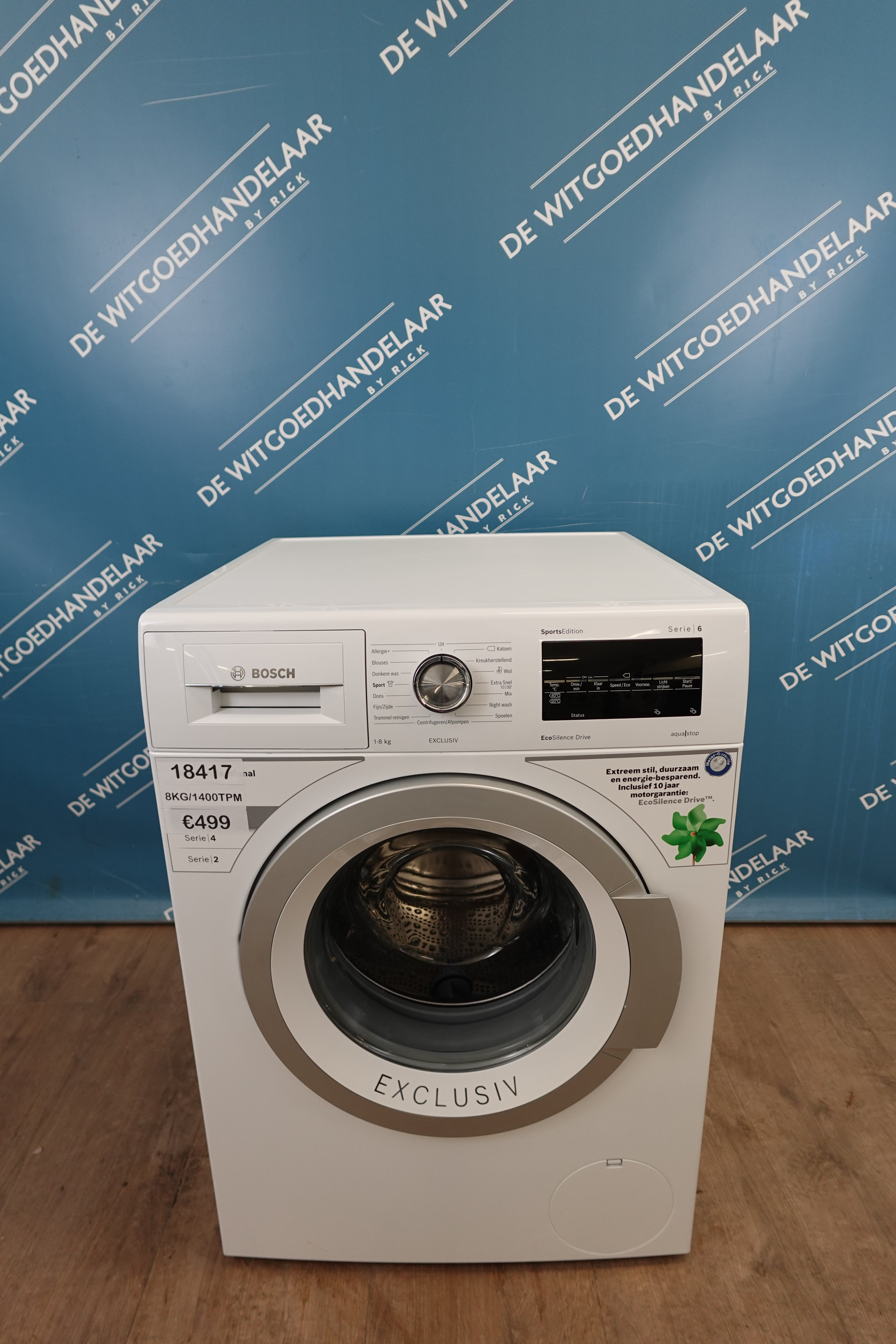 Wasmachine Bosch serie 6 8 kg 1400 toeren