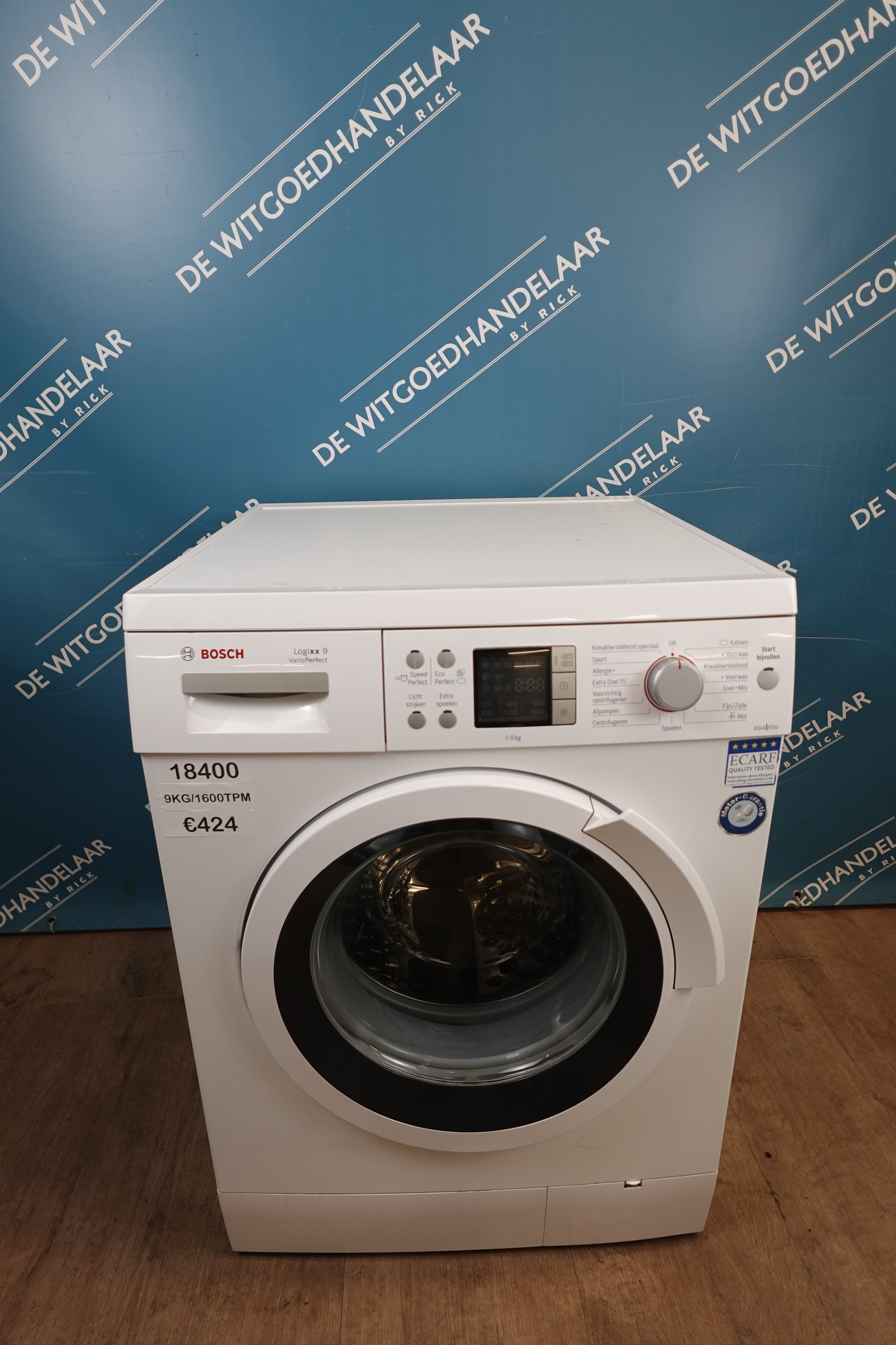 Wasmachine Bosch logixx 9 9 kg 1600 toeren