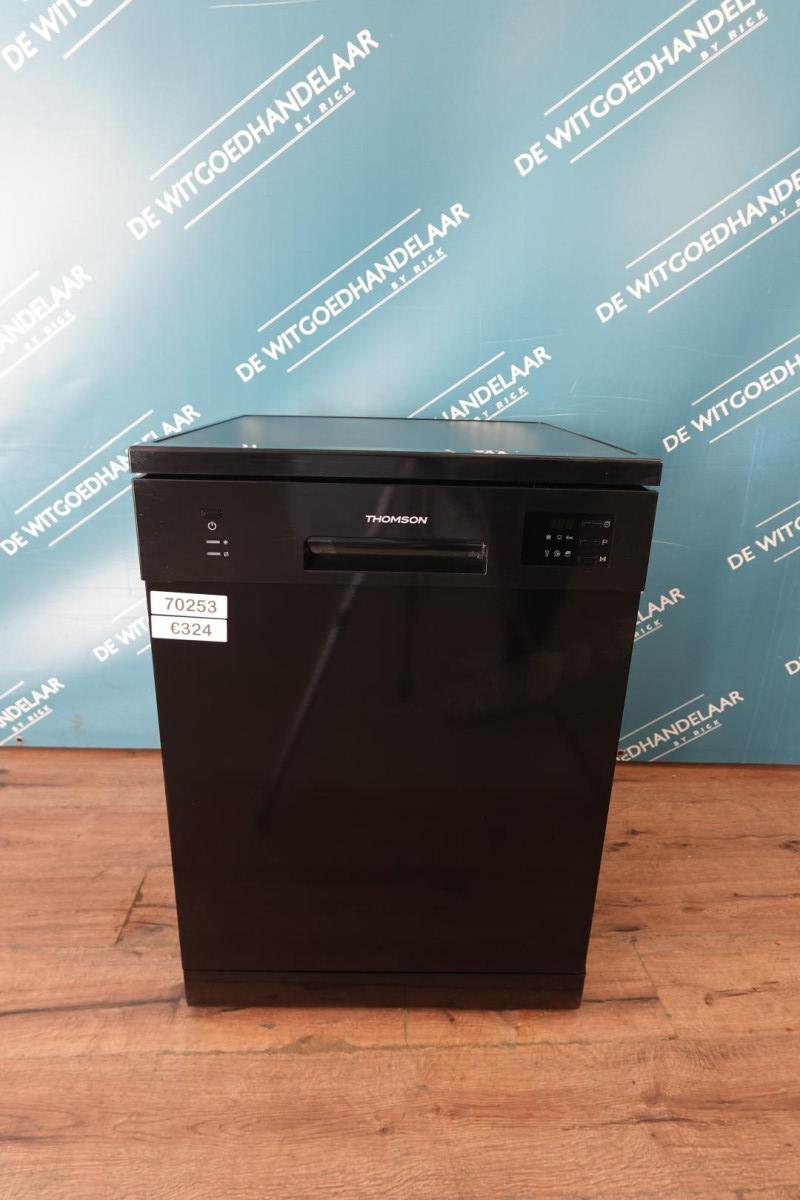 Vaatwasser vrijstaand Thomson Zwart met besteklade